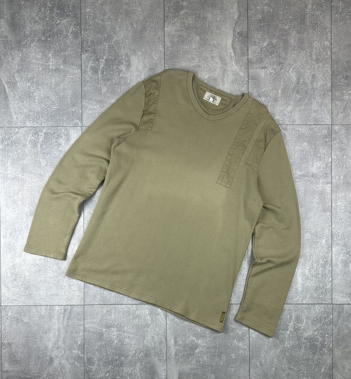 Emporio Armani Armani Jeans Vintage Retro V-Neck Sweatshirt Small Logo Size US XL / EU 56 / 4 - 1 Thumbnail