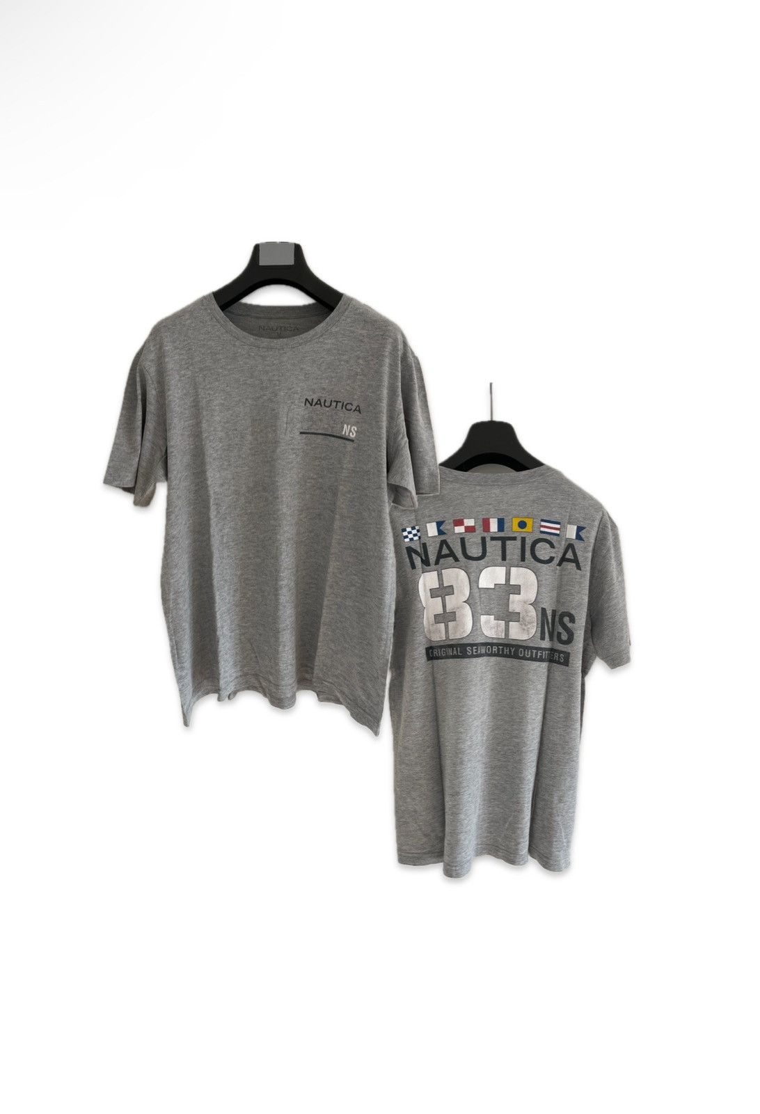Nautica Vintage Nautica NS-83 Flag T-Shirt Maritime Streetwear Size US M / EU 48-50 / 2 - 1 Thumbnail