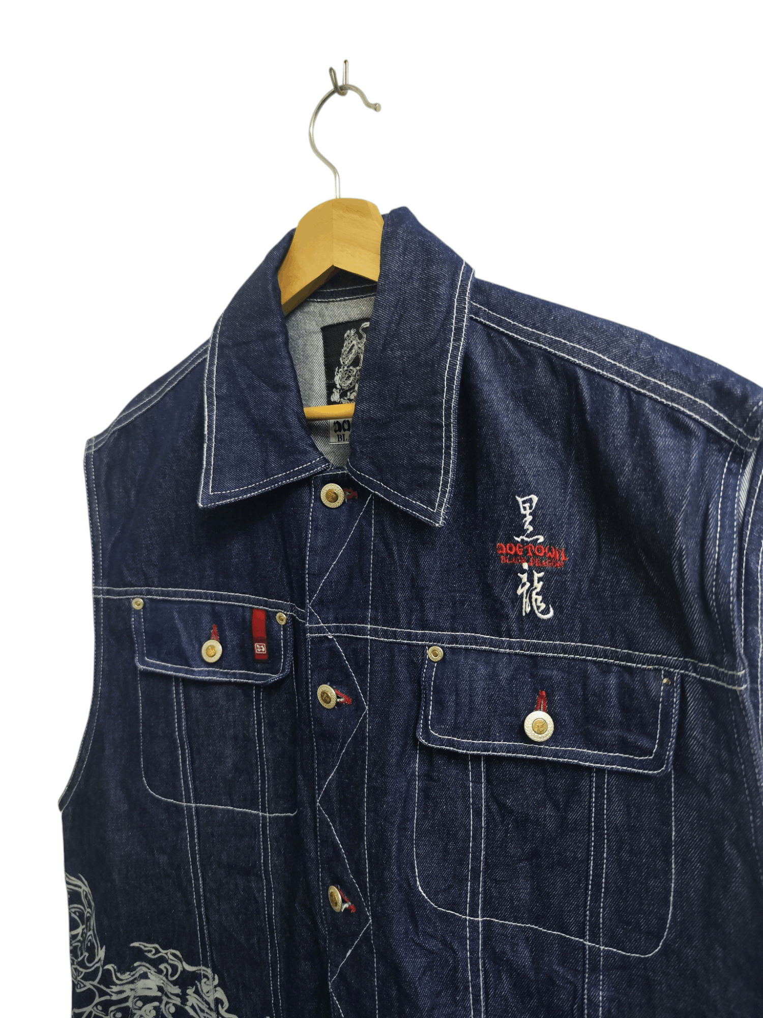 Dogtown × Vintage Vintage Dogtown Denim Jacket Size US XL / EU 56 / 4 - 2 Thumbnail