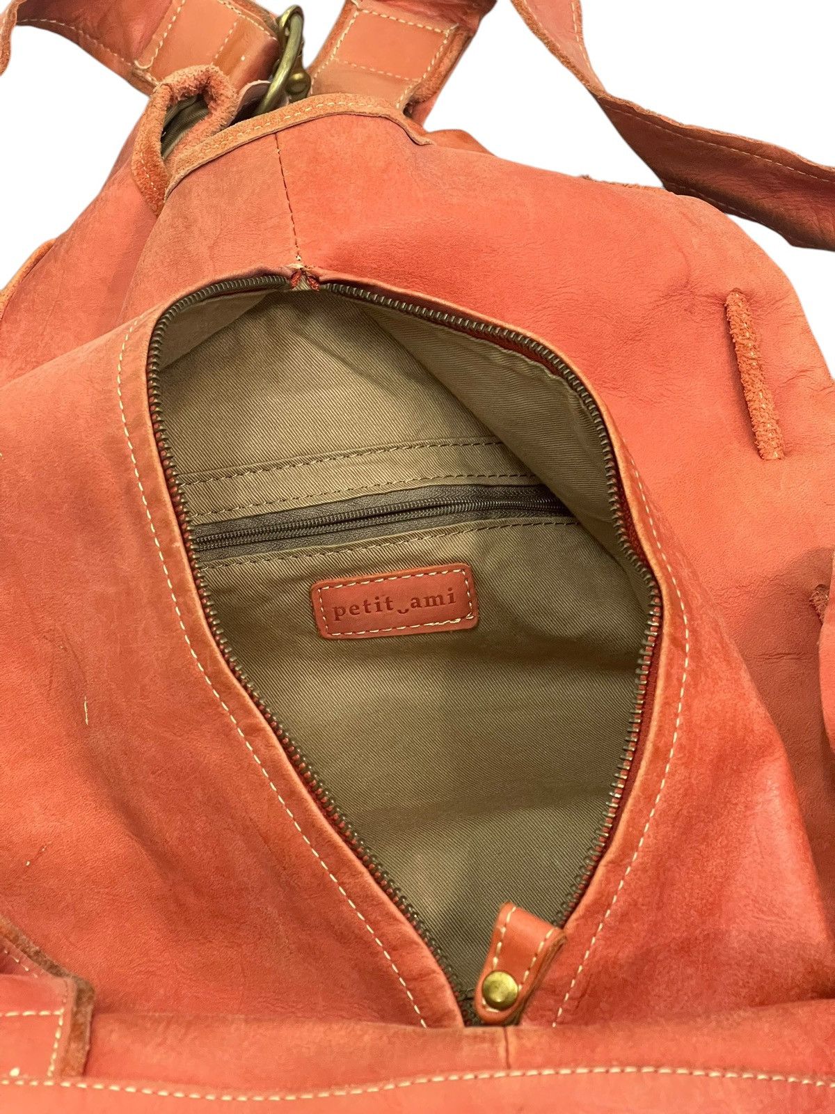 Genuine Leather Full Leather Petit Ami Backpack Bag 1🟩3 Size ONE SIZE - 18 Thumbnail