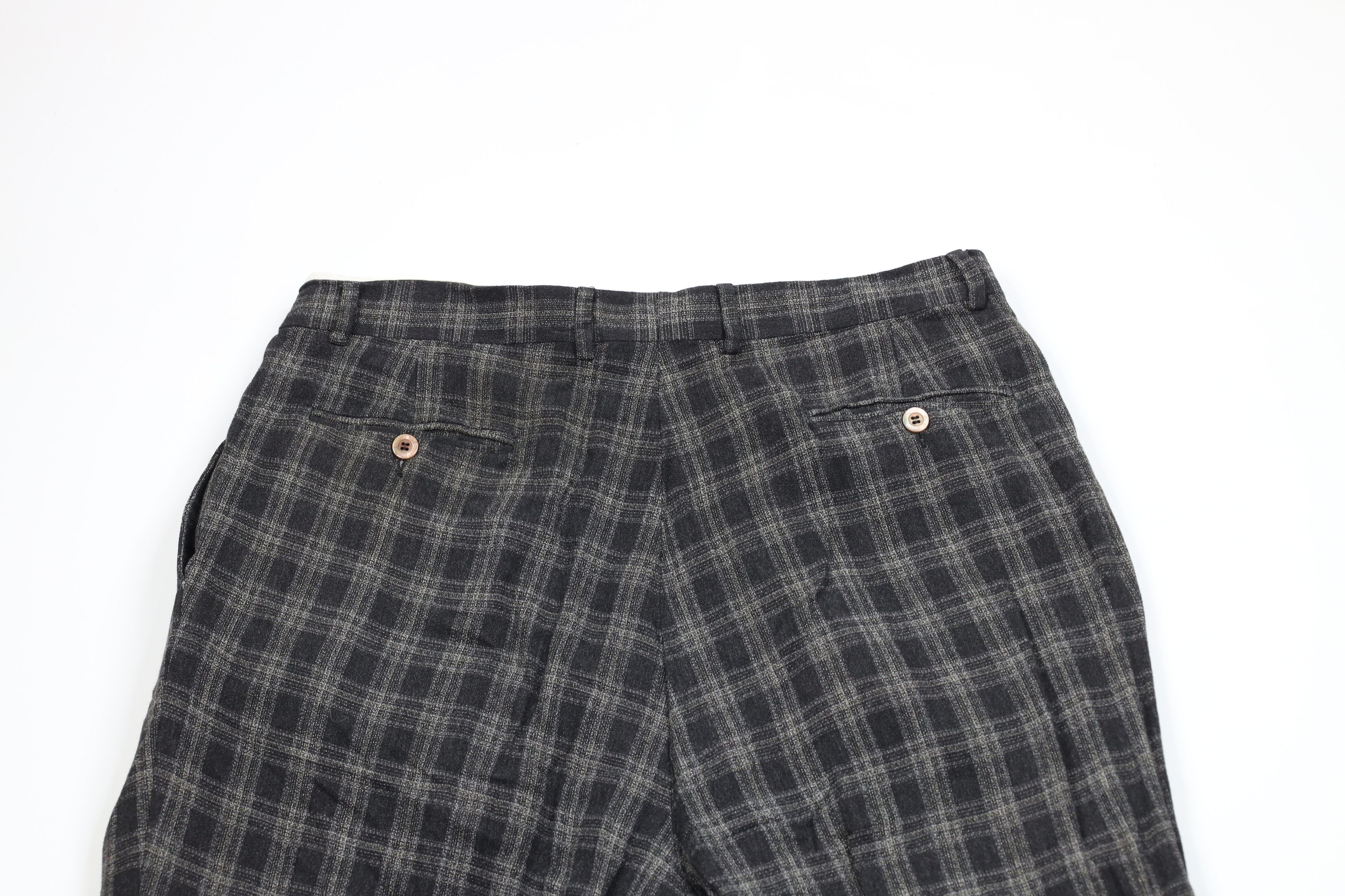 Vintage Vintage 90s Streetwear Pleated Wide Leg Chino Pants Plaid Size US 36 / EU 52 - 11 Thumbnail