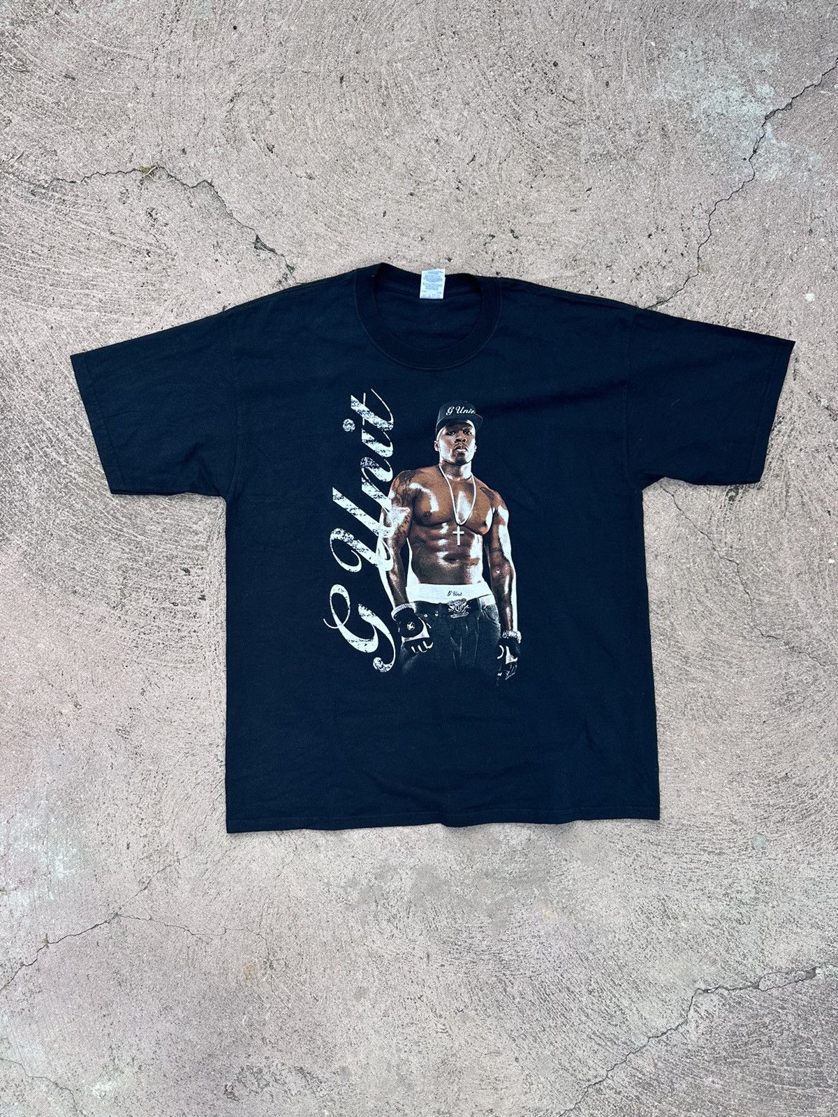 50 Cent × G-Unit 50 cent G Unit Tee T Shirt 2005 Vintage Black 