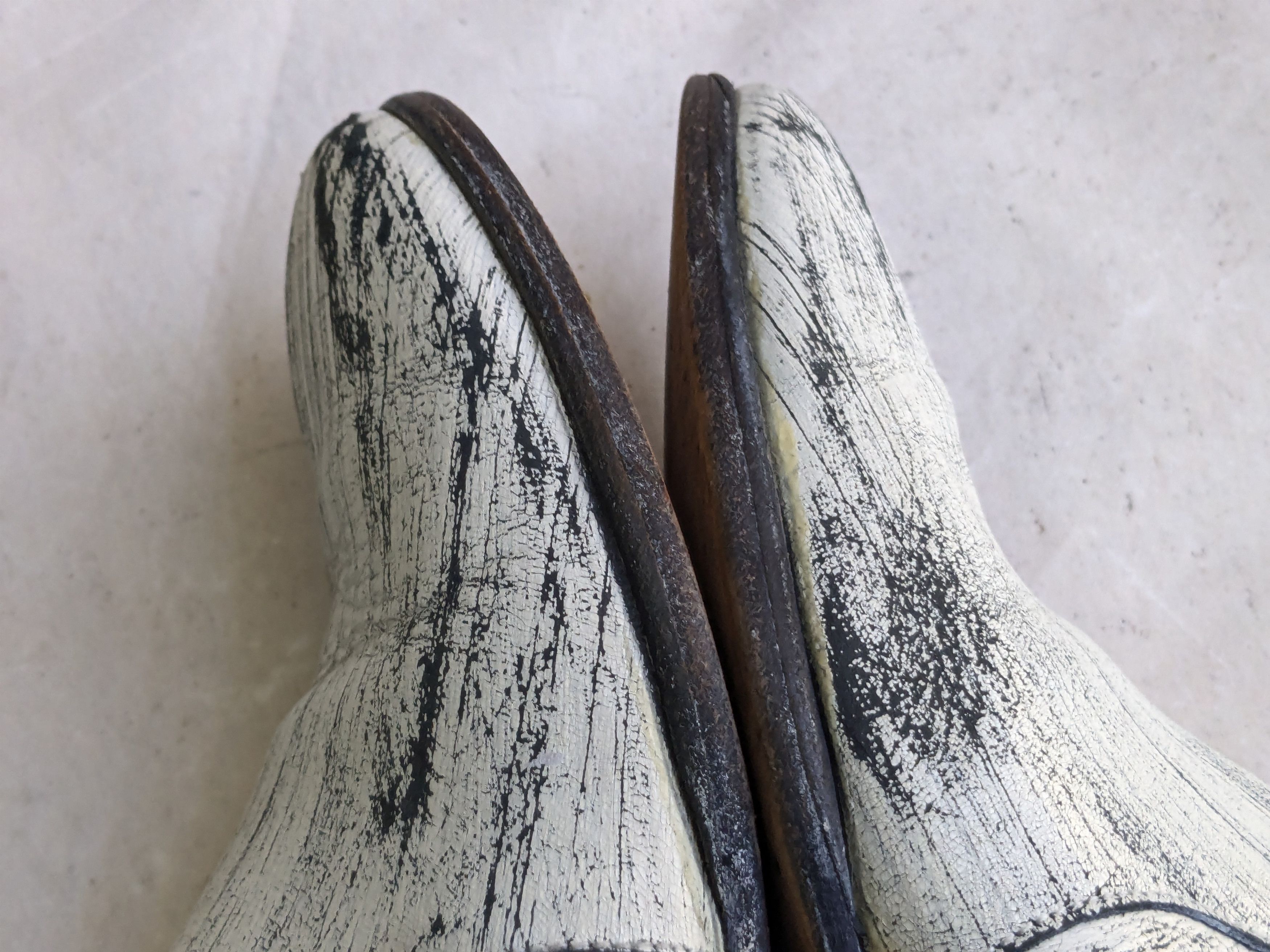 H&M × Maison Margiela Maison Margiela x H&M Boots Side Zip White Black 9 42 Size US 9 / EU 42 - 7 Thumbnail