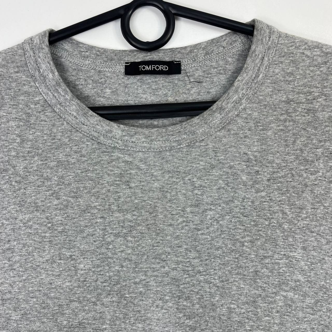Tom Ford Tom Ford Grey Basic T Shirt Slim Fit Cotton Elastane Size XS Size US XS / EU 42 / 0 - 2 Thumbnail
