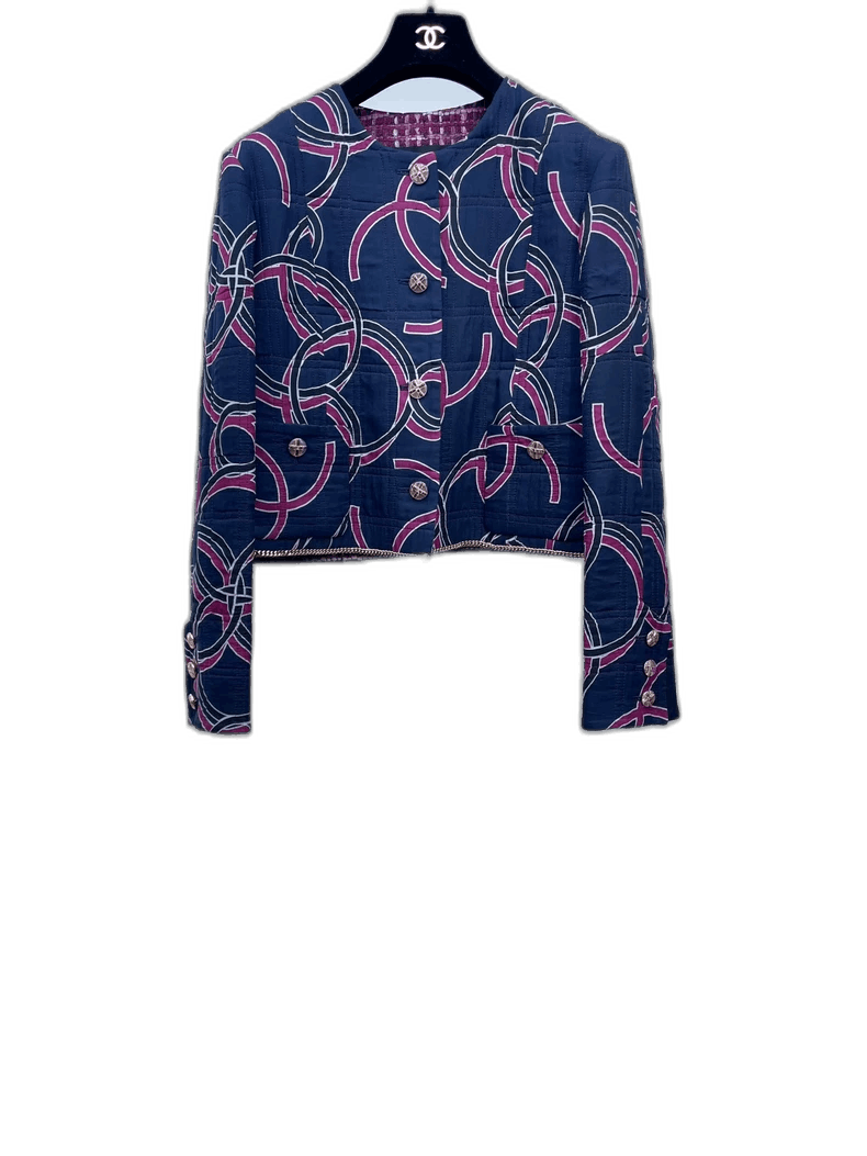 Chanel Chanel Graffiti Logo Jacket 40 Size Size L / US 10 / IT 46 - 1 Thumbnail