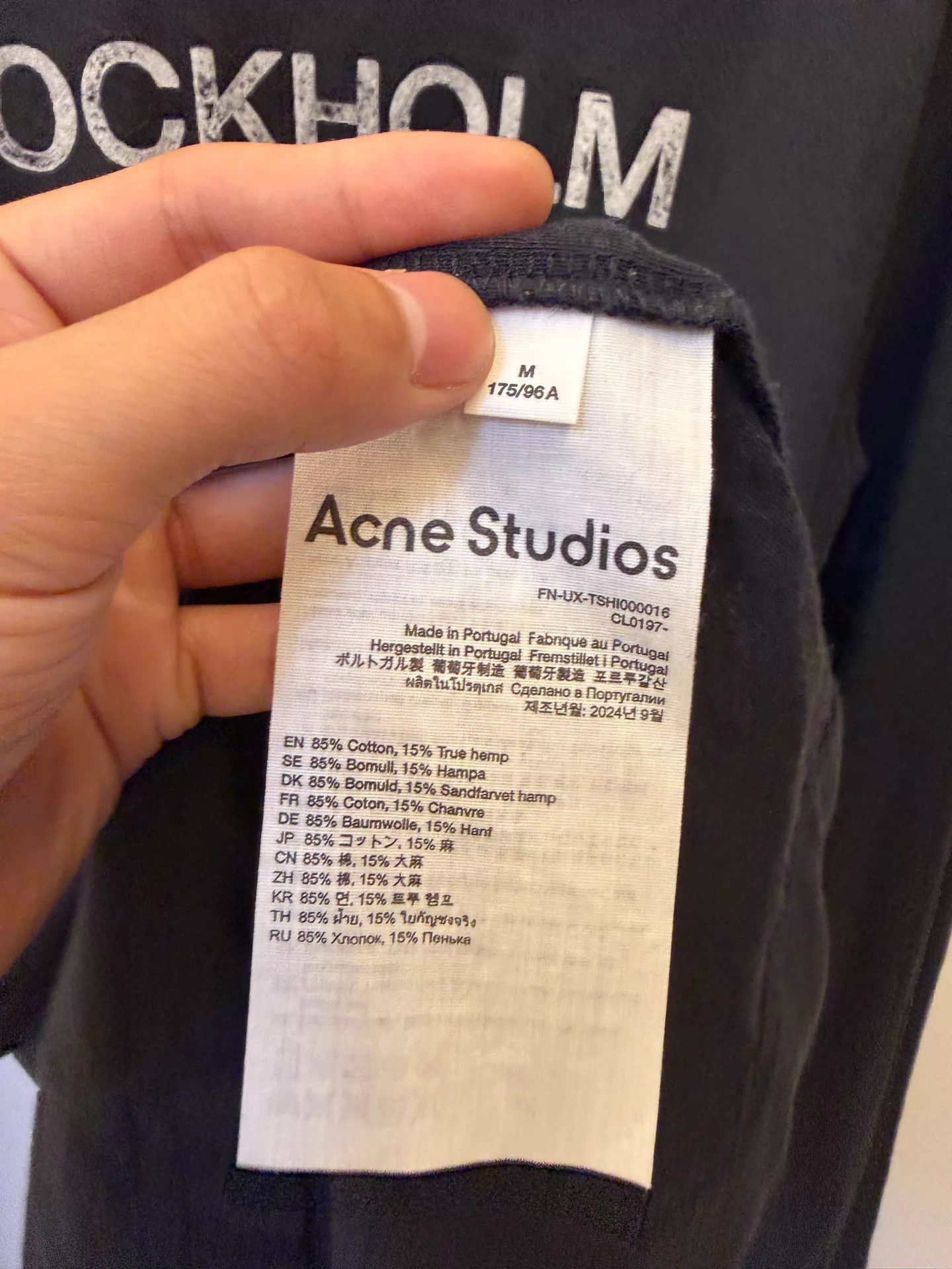 Acne Studios Acne 1996 Logo Oversized Crewneck Sweatshirt Unisex Black M Size US M / EU 48-50 / 2 - 4 Thumbnail