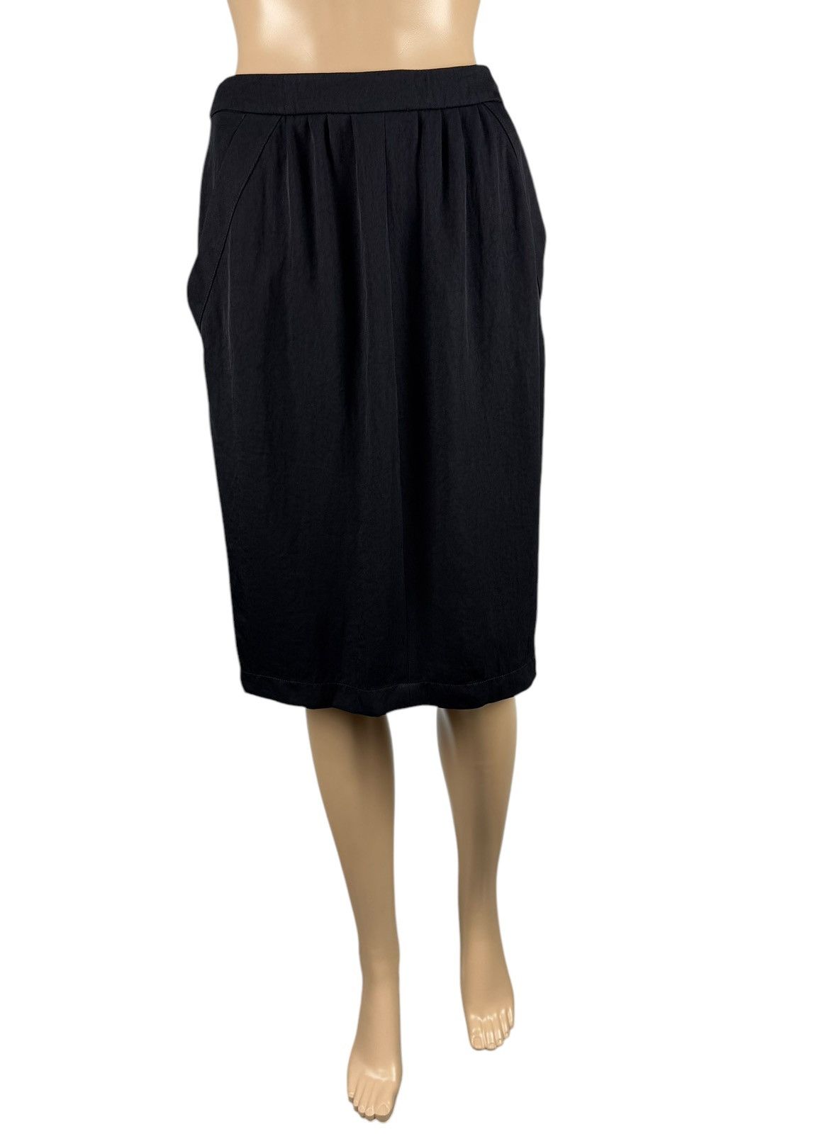 Prada Prada Black Midi Skirt Triacetate size 42 Size 28" / US 6 / IT 42 - 1 Thumbnail