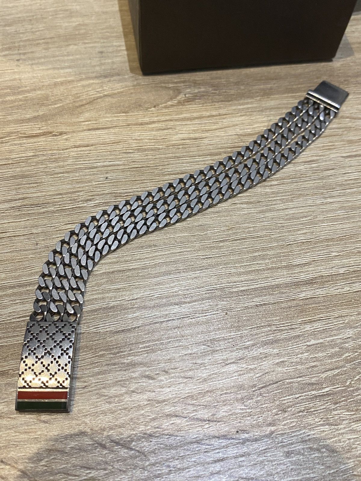 Gucci Authentic GUCCI Diamantissima Bracelet Silver 925 Kihei Size ONE SIZE - 6 Thumbnail