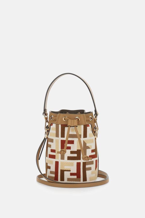 Fendi MINI MON TRESOR CANVAS WITH EMBROIDERY Size ONE SIZE - 1 Thumbnail