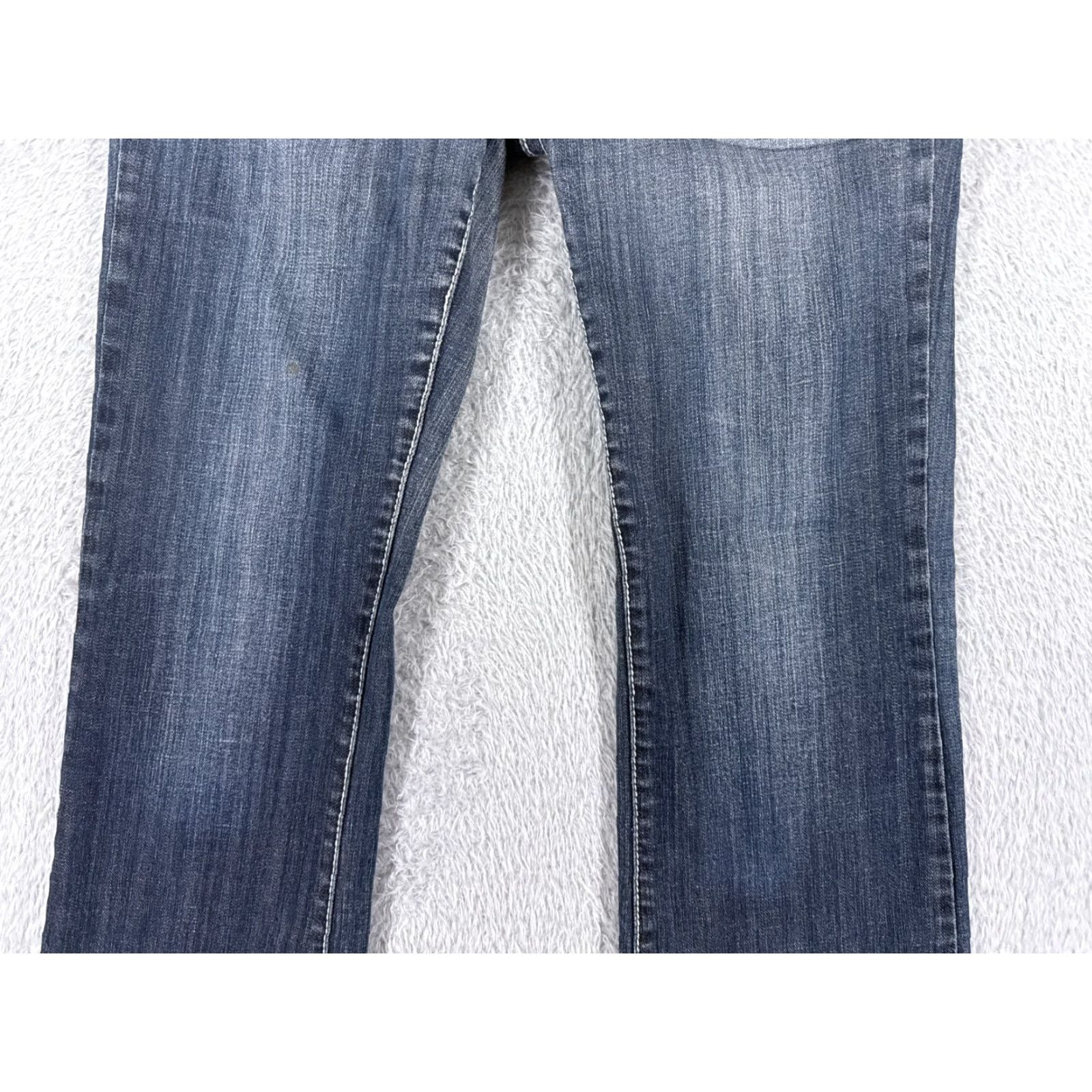 Vintage LA Idol Jeans Women Bootcut Denim 33x26 Blue 13 Medium Wash Cotton Blend Embroidered 5-Pocket Stretch Regular Zip Closure Vintage? No Size 34" / US 12 / IT 48 - 3 Thumbnail