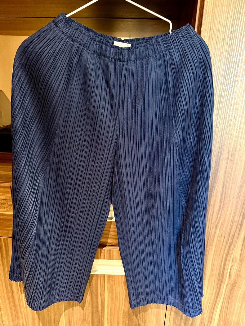 Issey Miyake issey miyake size:2 Dark blue pleated pants 2505-Nextarrow Size 42" / US 20 - 1 Thumbnail