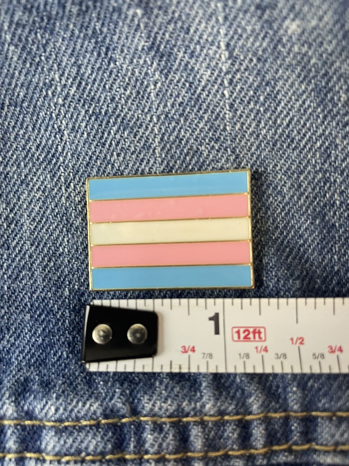 Other Transgender Flag Enamel Pin Size ONE SIZE - 2 Thumbnail