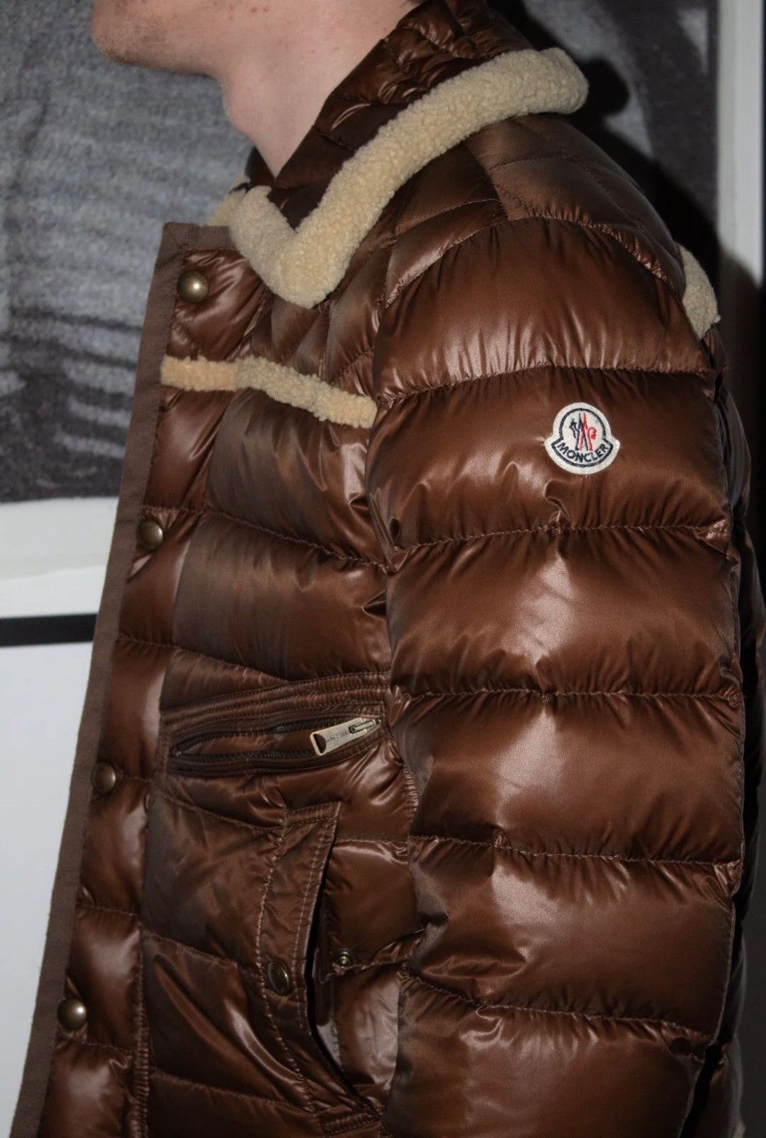 Moncler 🚭 GRAIL 🚭 CHIEF KEEF 2012 BROWN GIUBOTTO SHEARLING Size US L / EU 52-54 / 3 - 5 Thumbnail