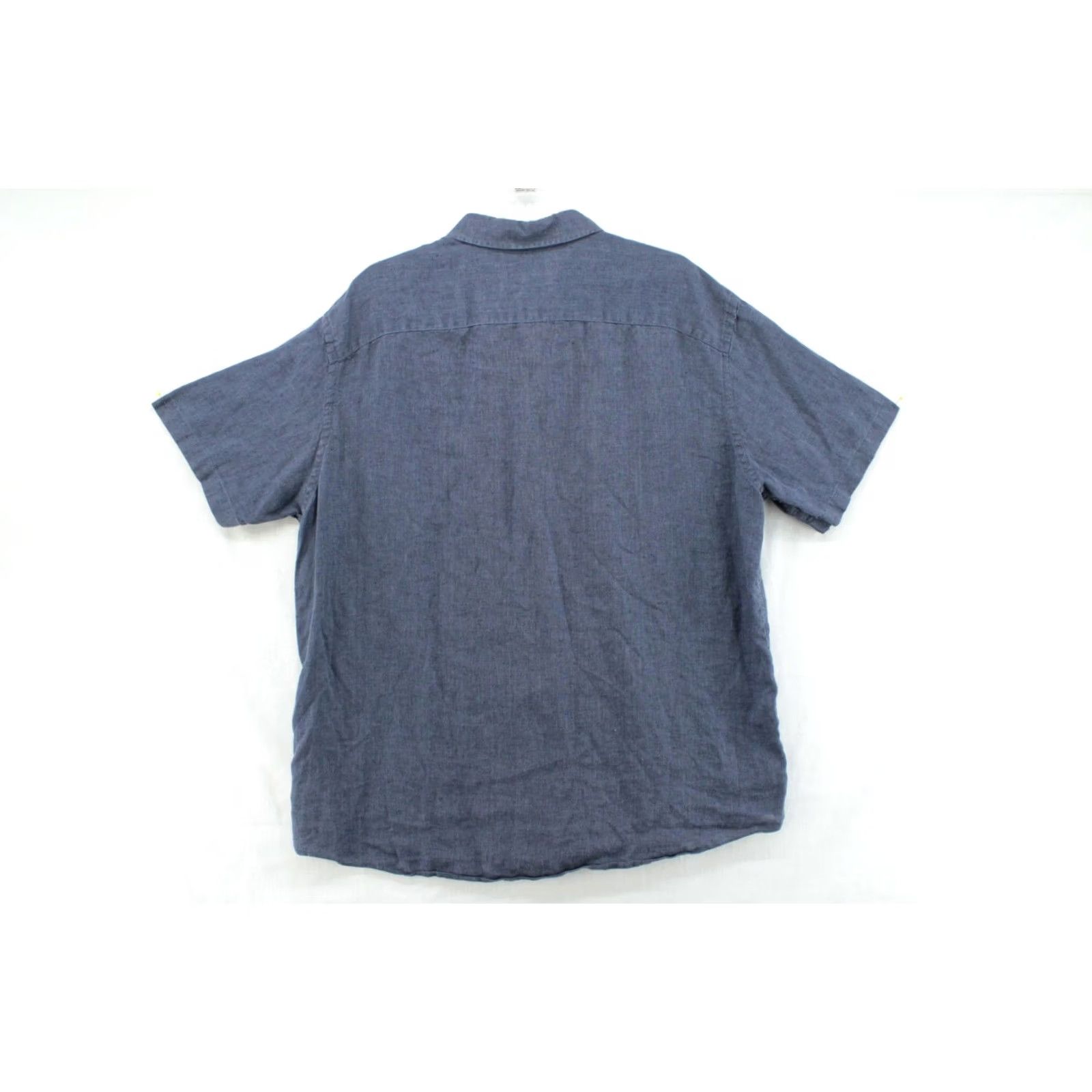 UNTUCKit UNTUCKit Araujo Shirt Mens XXL Blue Linen Button Front Casual Beach Shirt Mens XXL Blue Linen Button-Up Beach Vacation Fashion Size US XXL / EU 58 / 5 - 3 Thumbnail