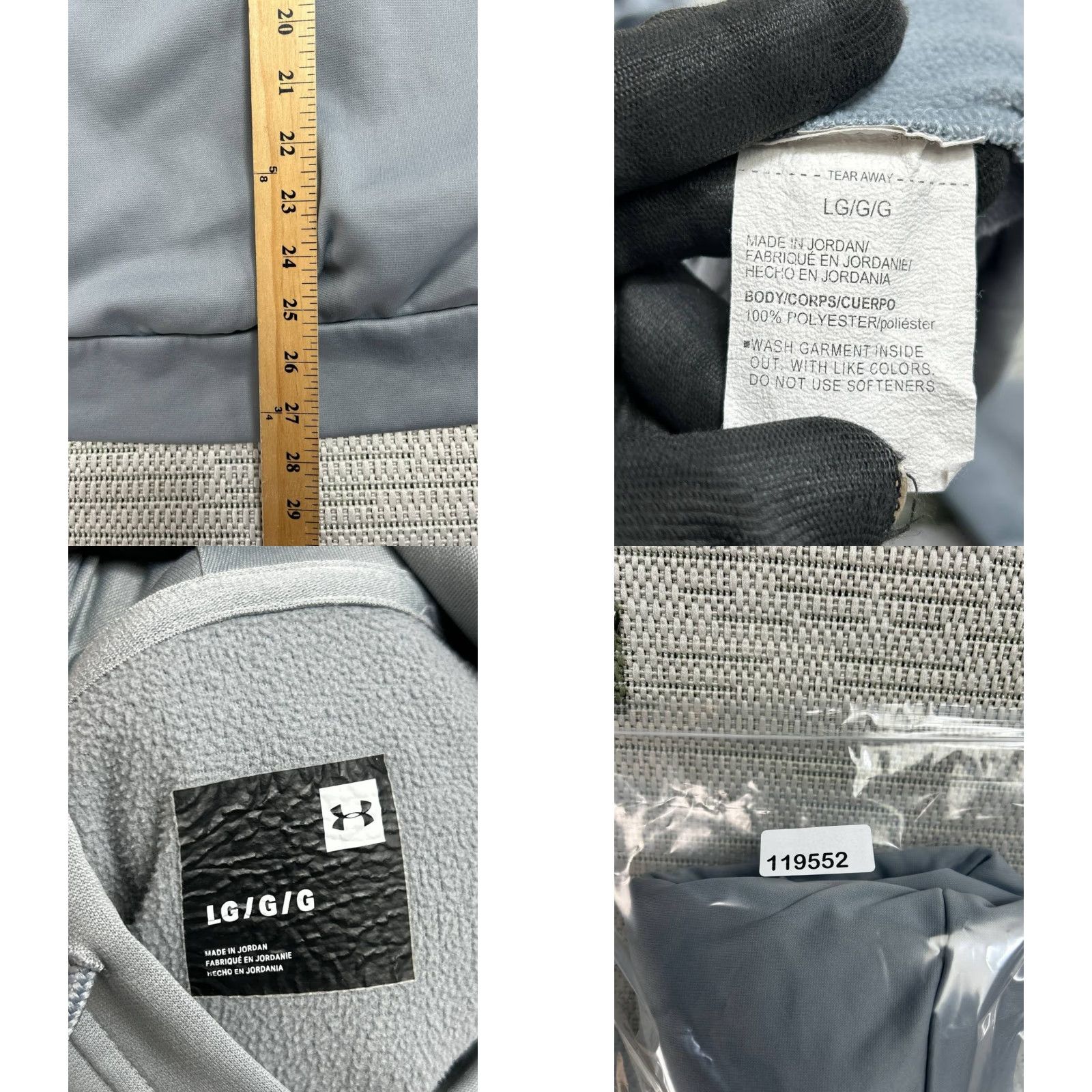 Under Armour Under Armour Fleece Hunt Logo Hoodie Mens Large Gray Logo Graphic Warm Athleisure Size US L / EU 52-54 / 3 - 8 Thumbnail