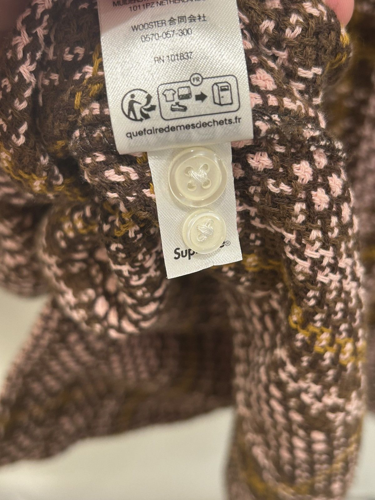 Supreme Supreme Brown Knit Flannel Size US L / EU 52-54 / 3 - 5 Thumbnail