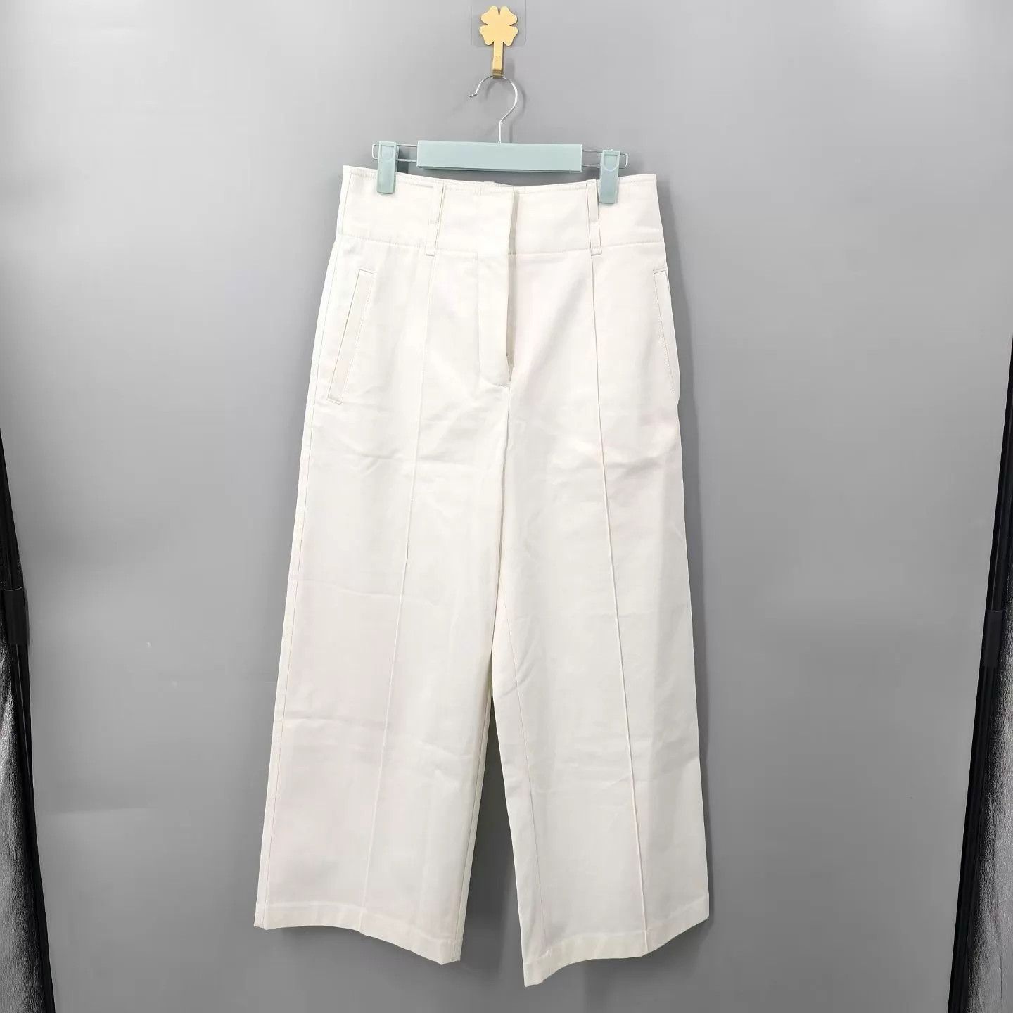 Hermes Hermes white wide-leg pants 36 Size 26" / US 2 / IT 38 - 1 Thumbnail