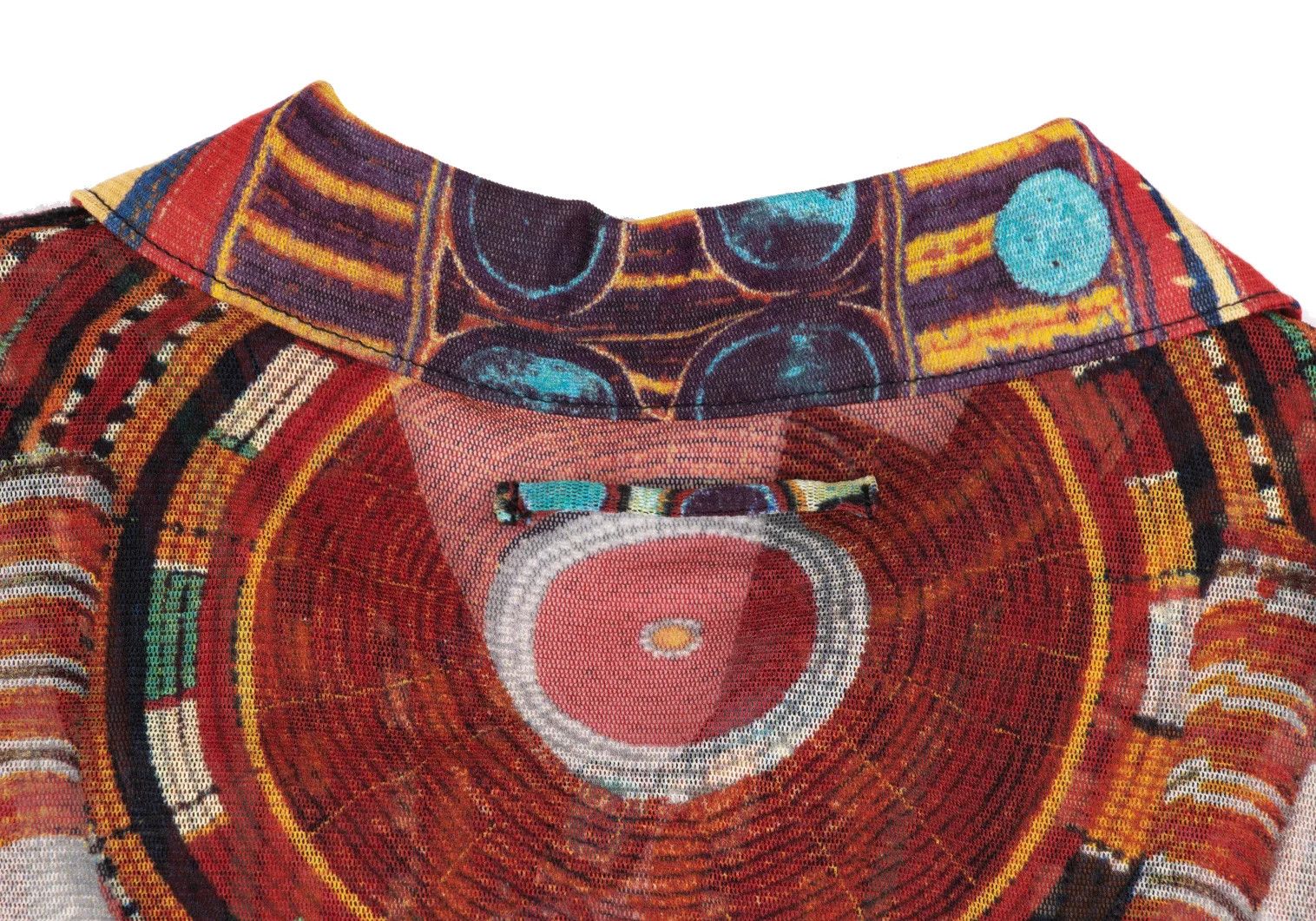 Jean Paul Gaultier Ethnic Print Power Net Shirt Multi Color Size 48 Size US M / EU 48-50 / 2 - 10 Thumbnail
