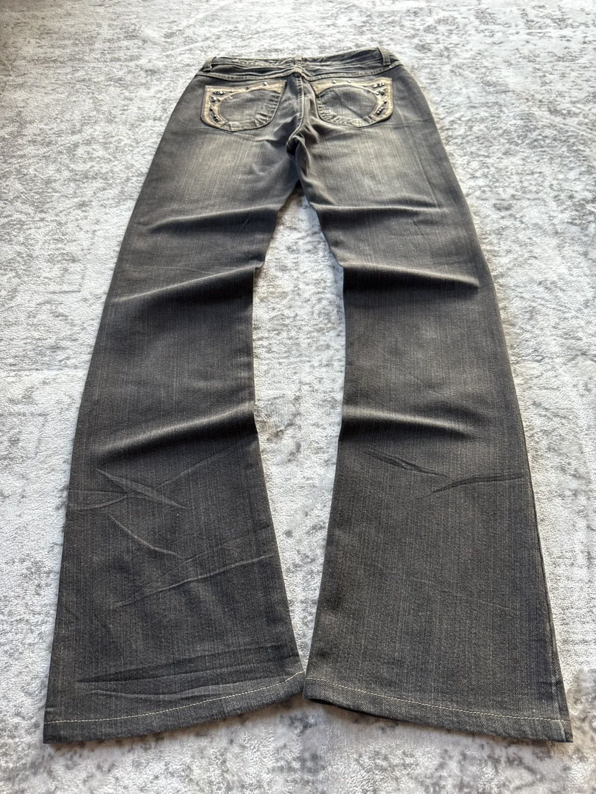 GOSTAR DE FUGA Gostar De Fuga Style Studded Embellished Flared Jeans Size US 27 - 2 Thumbnail
