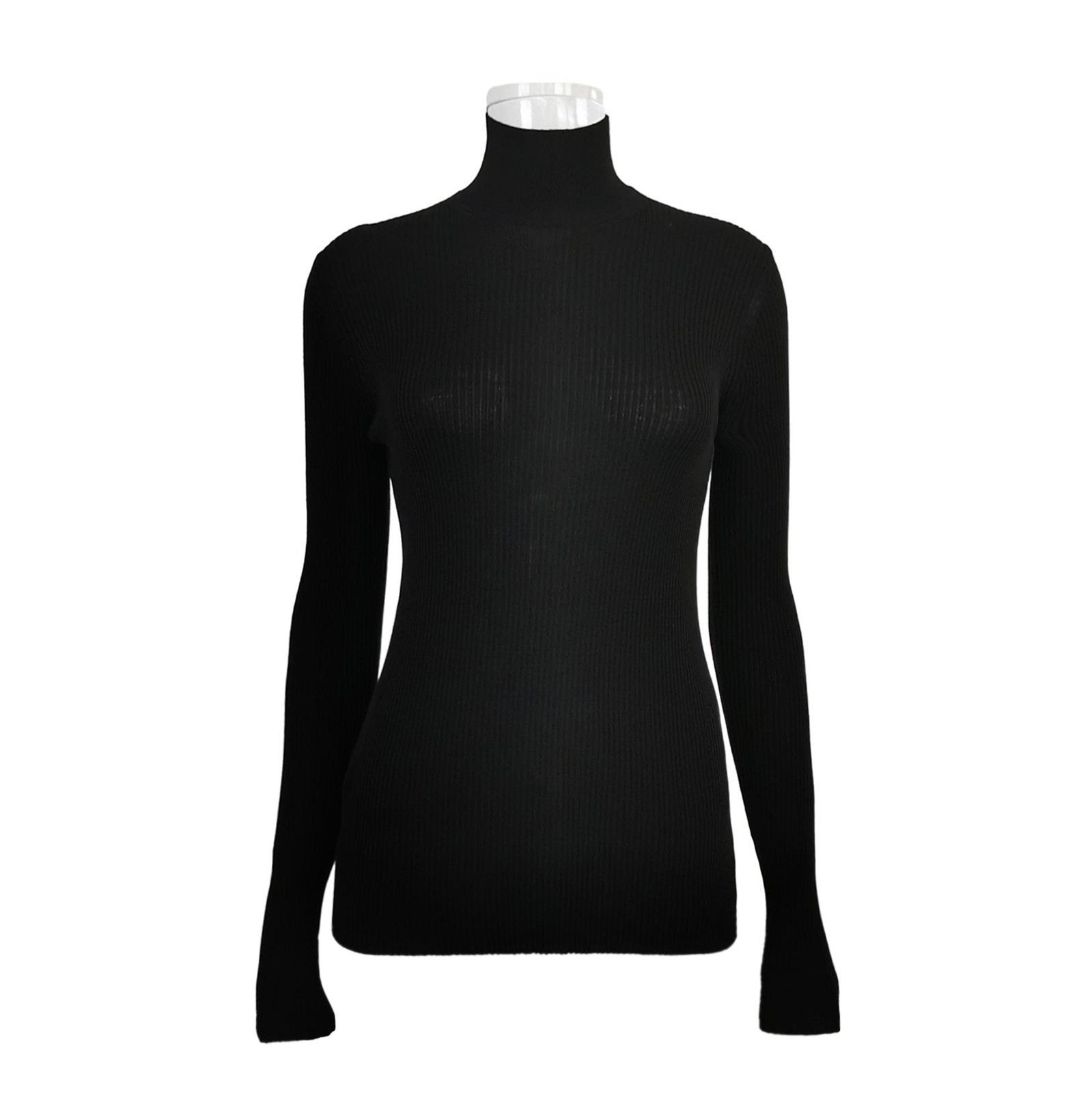 Prada Prada Black Wool Turtleneck Long Sleeve Sweater 0089 Size S / US 4 / IT 40 - 1 Thumbnail