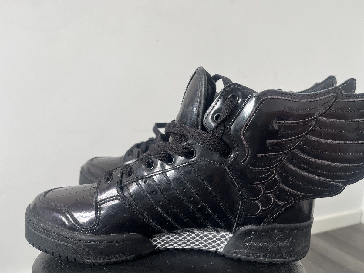 Adidas × Jeremy Scott Adidas JS Wings 2.0 Black patent Size US 9 / EU 42 - 10 Thumbnail