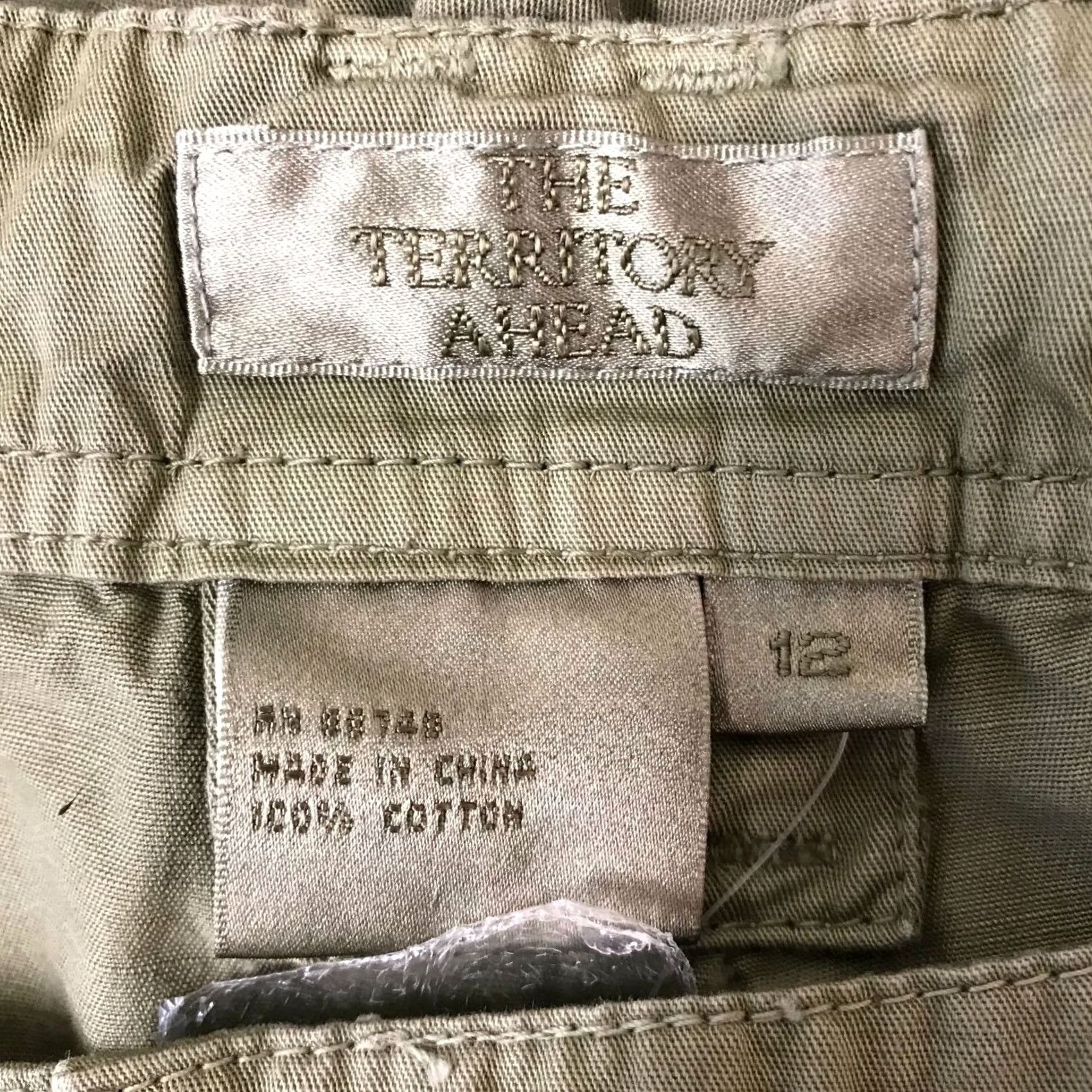 The Territory Ahead THE TERRITORY AHEAD Womens 12 Green Cargo Walking Shorts Size 34" / US 12 / IT 48 - 7 Thumbnail
