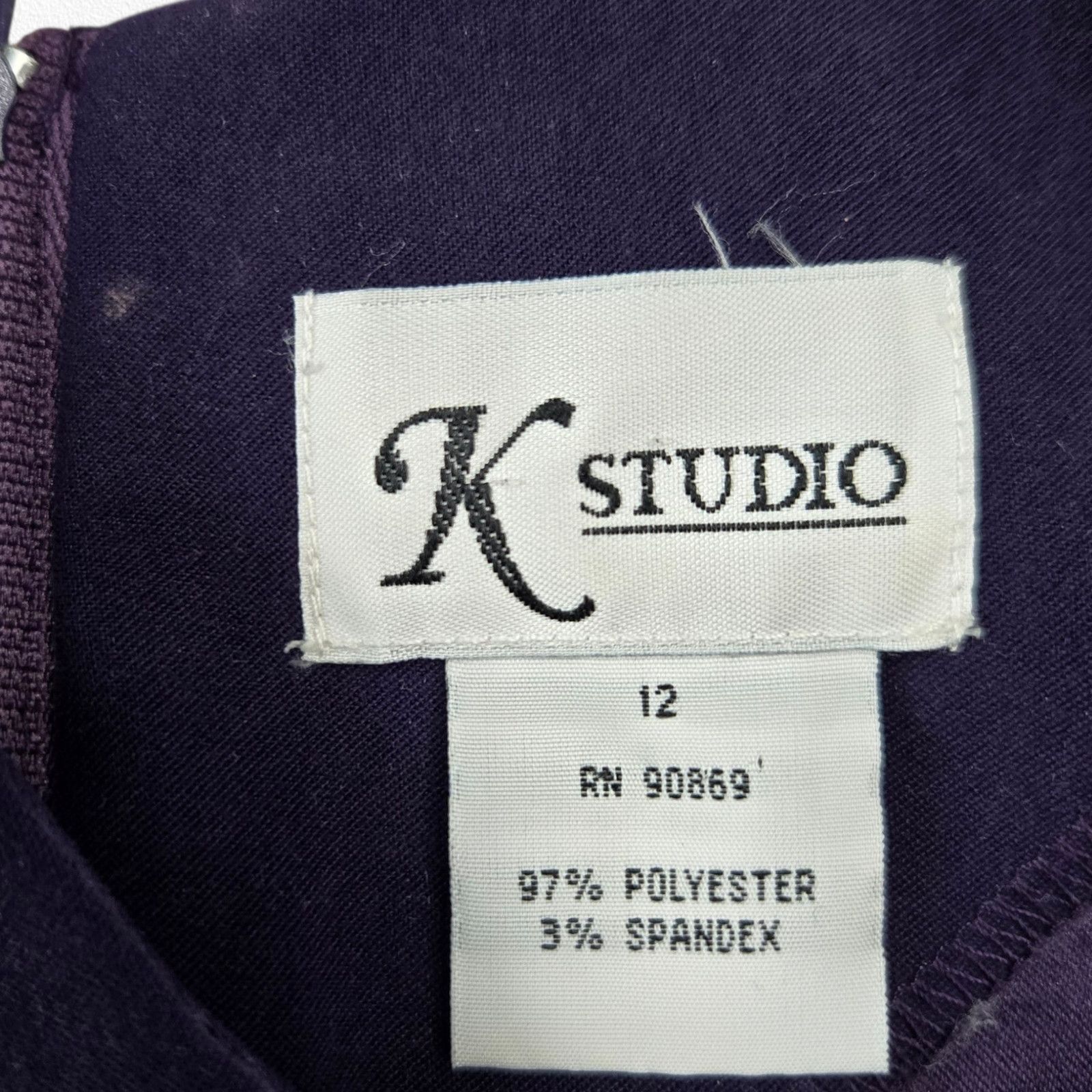Vintage Vintage Purple Jacquard Dress Set Jacket Set Size 12 Size XL / US 12-14 / IT 48-50 - 17 Thumbnail