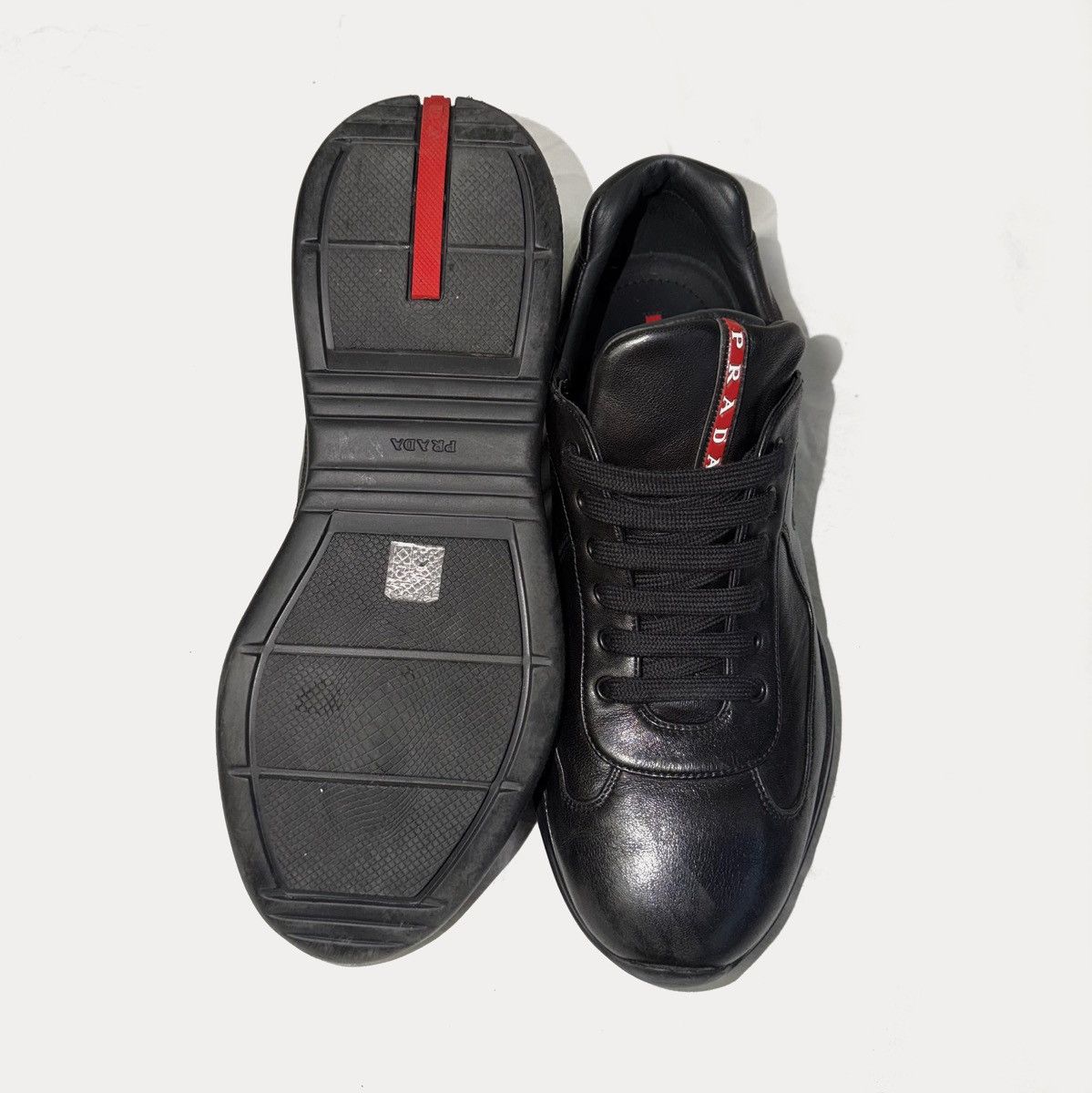 Prada Prada America’s Cup Nappa Leather Sneakers – Black – Size 11 Size US 11 / EU 44 - 7 Thumbnail