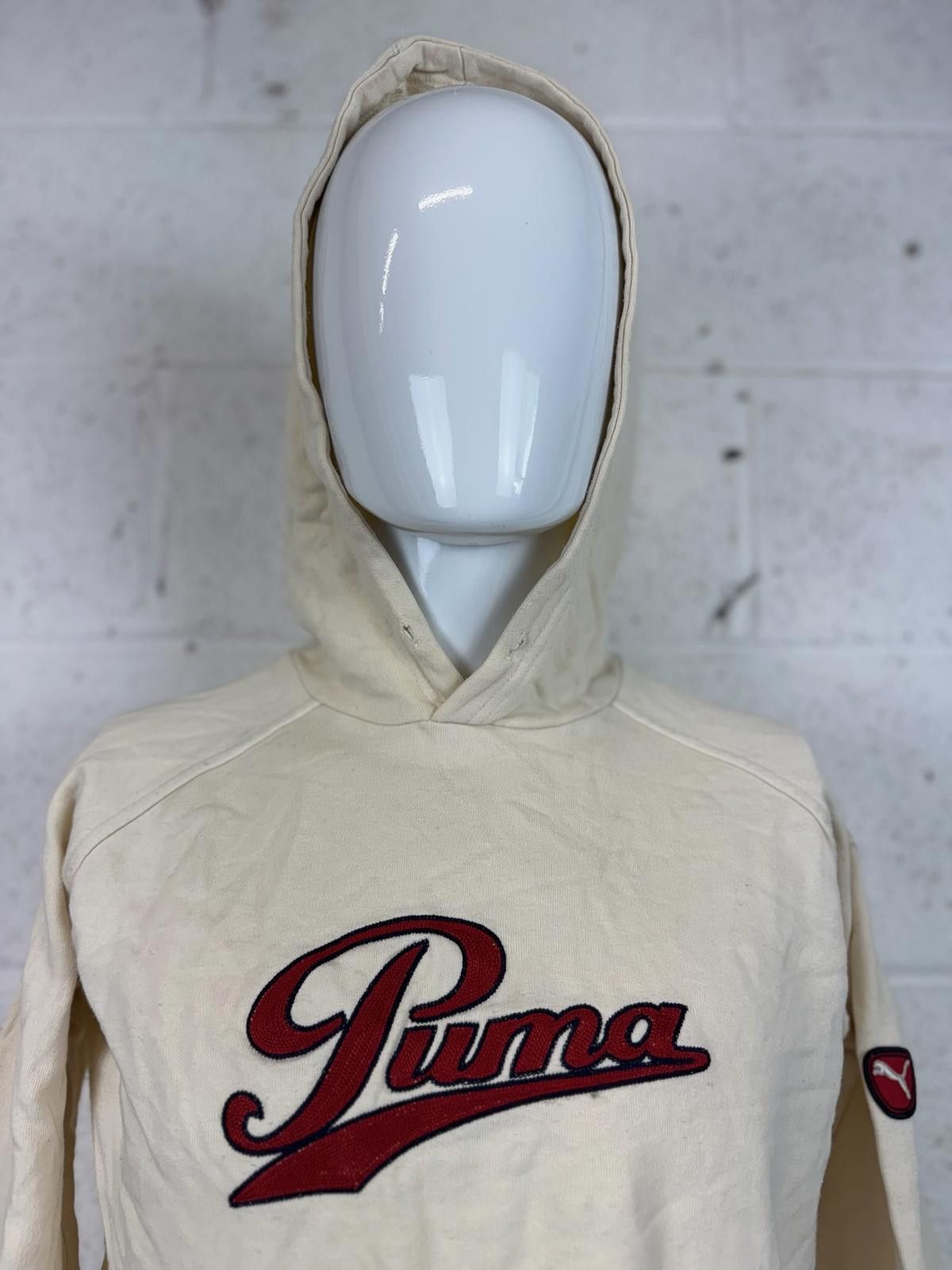 Puma Puma Men's Hoodie Cream with Red Logo Size XS Size US XS / EU 42 / 0 - 3 Thumbnail