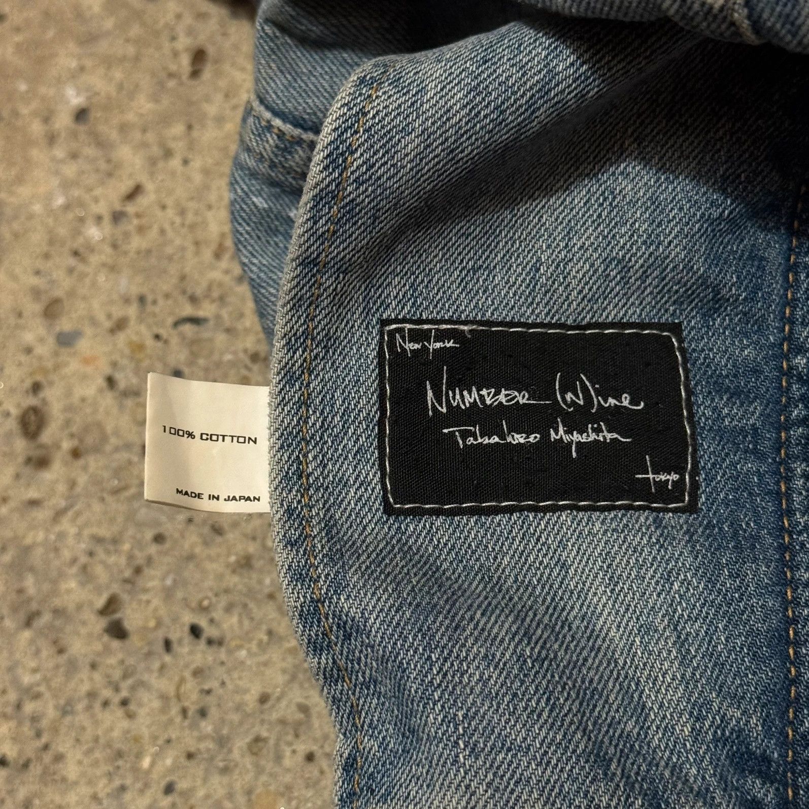 Number (N)ine S/S 2006 Number Nine paint splatter biker denim vest Size US L / EU 52-54 / 3 - 6 Thumbnail