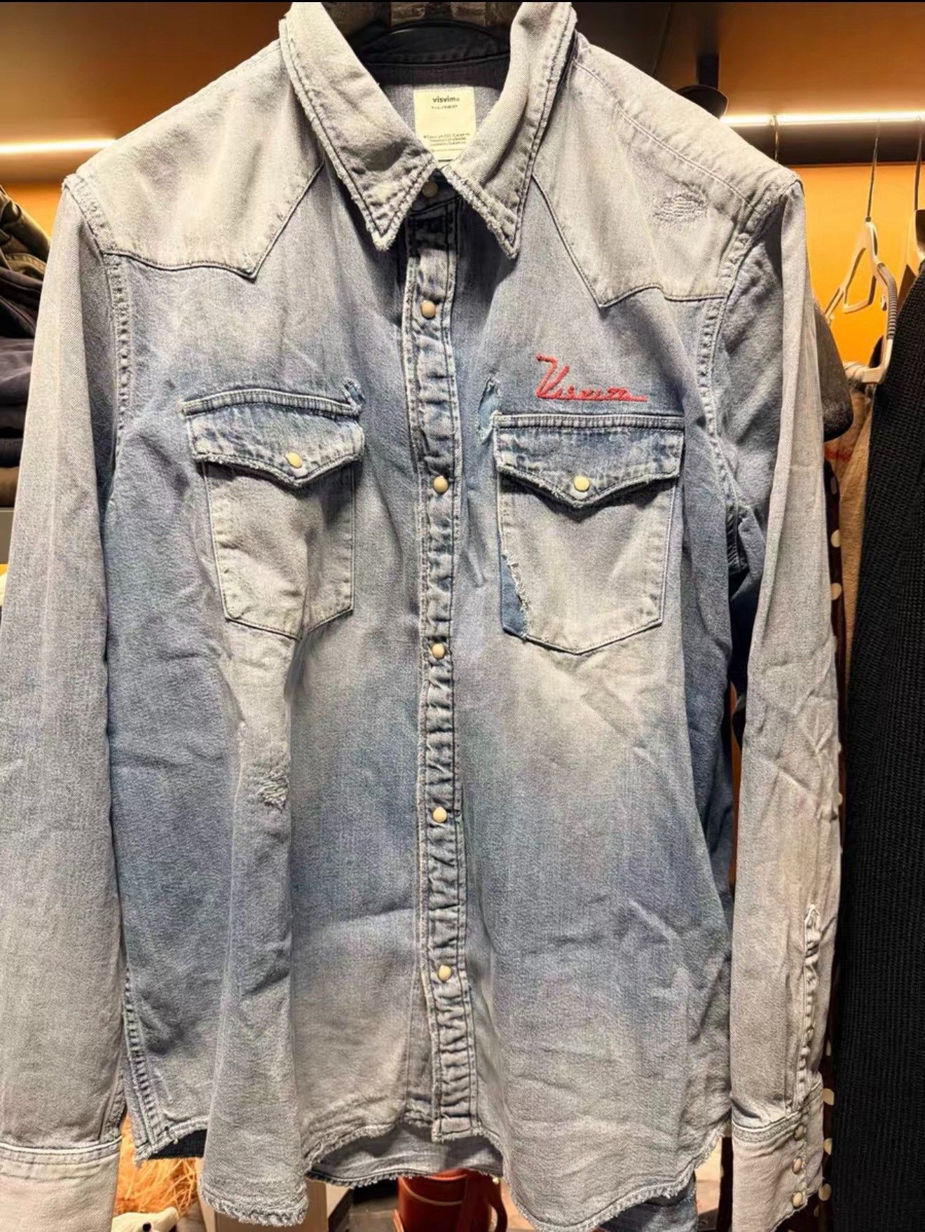 Visvim visvim Social Sculpture Crash Denim Shirt Size US L / EU 52-54 / 3 - 1 Thumbnail