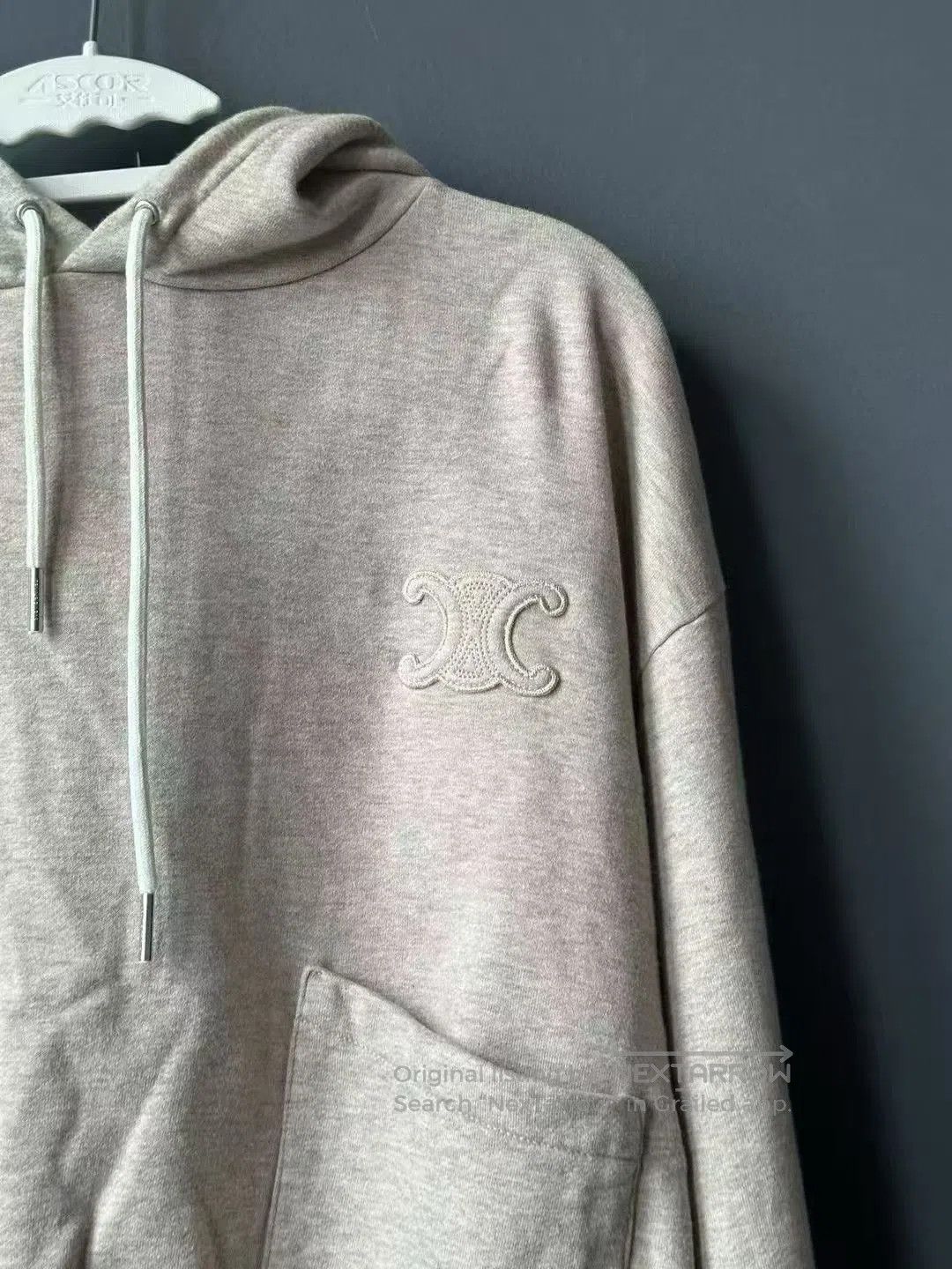 Celine Celine Embossed Logo Cropped Hoodie. Size S / US 4 / IT 40 - 2 Thumbnail