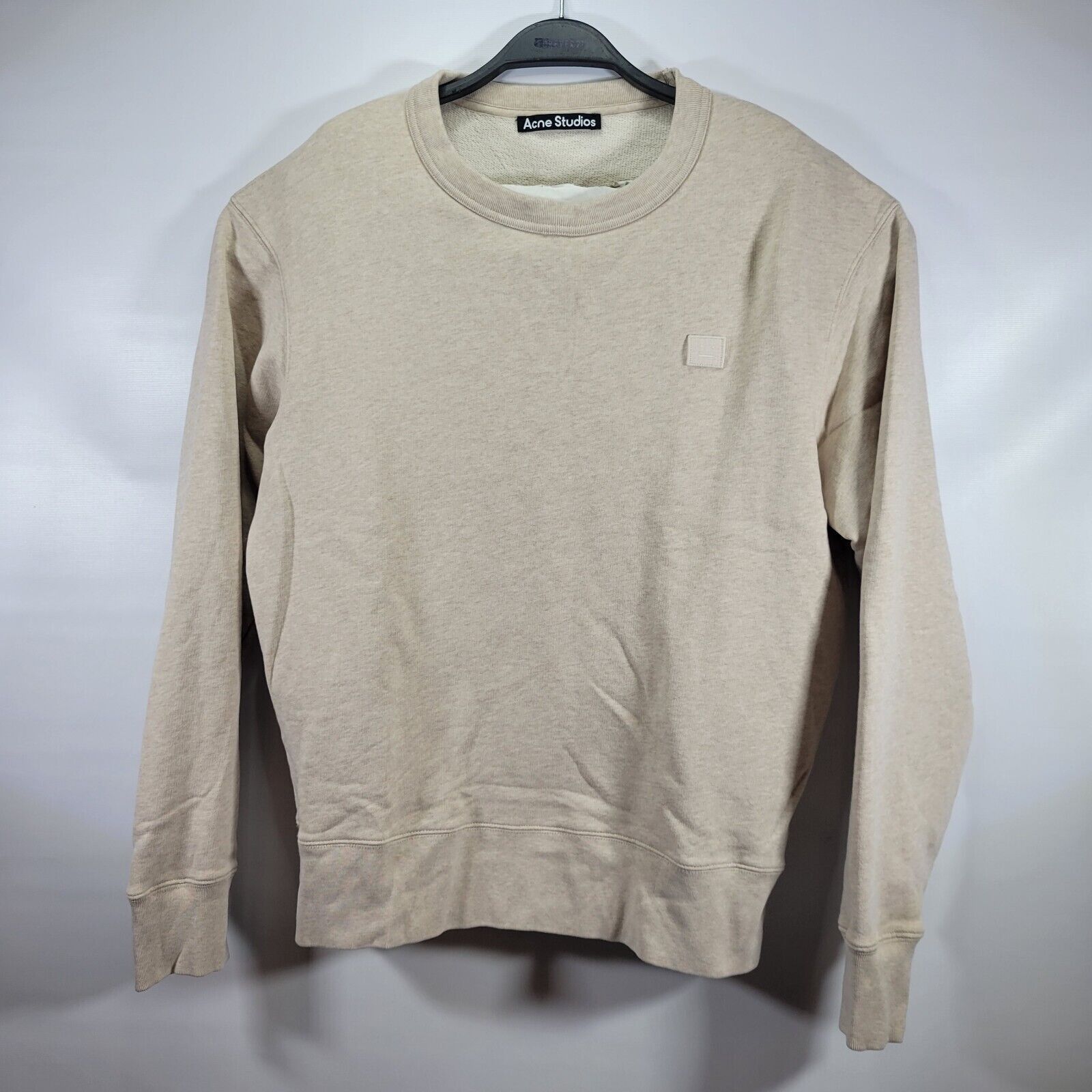 Acne Studios ACNE FAIRVIEW FACE BOX PATCH BEIGE PULLOVER SWEATSHIRT Sz M Size US M / EU 48-50 / 2 - 2 Thumbnail