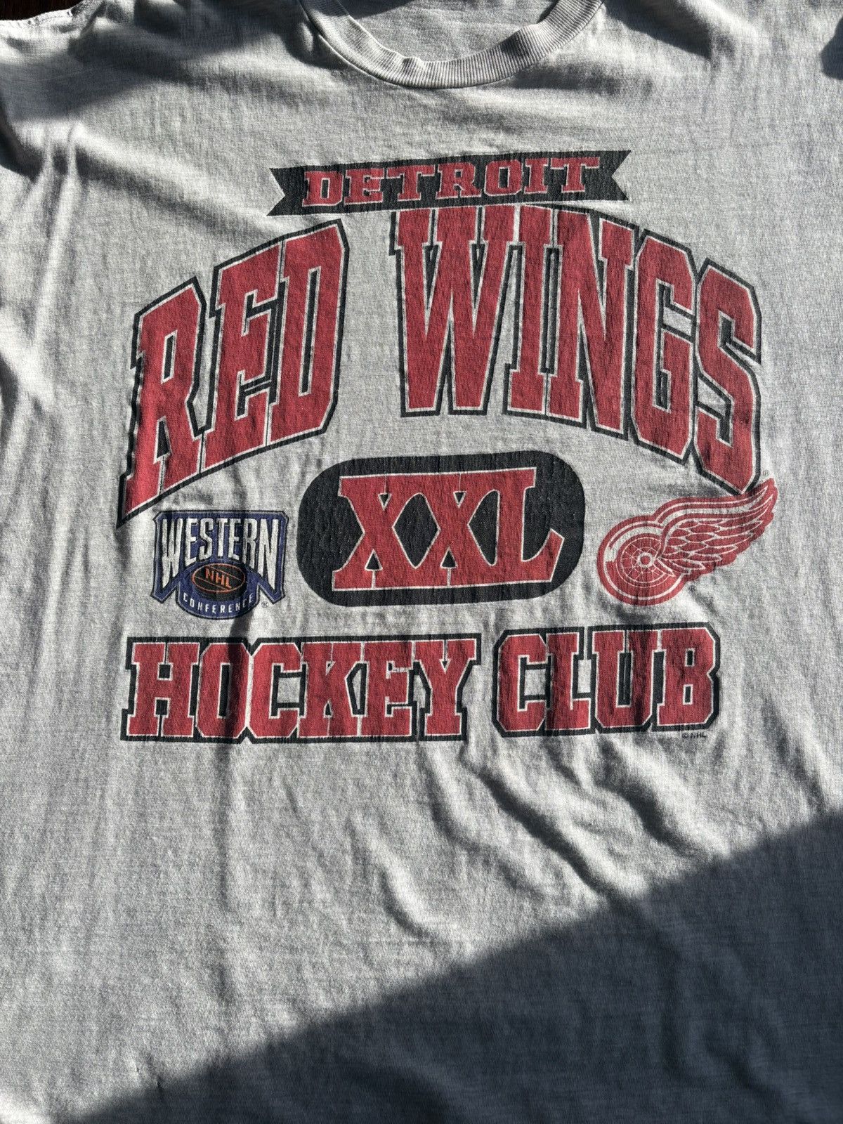 NHL 90’s Detroit Red Wings T-Shirt Size US XL / EU 56 / 4 - 3 Thumbnail