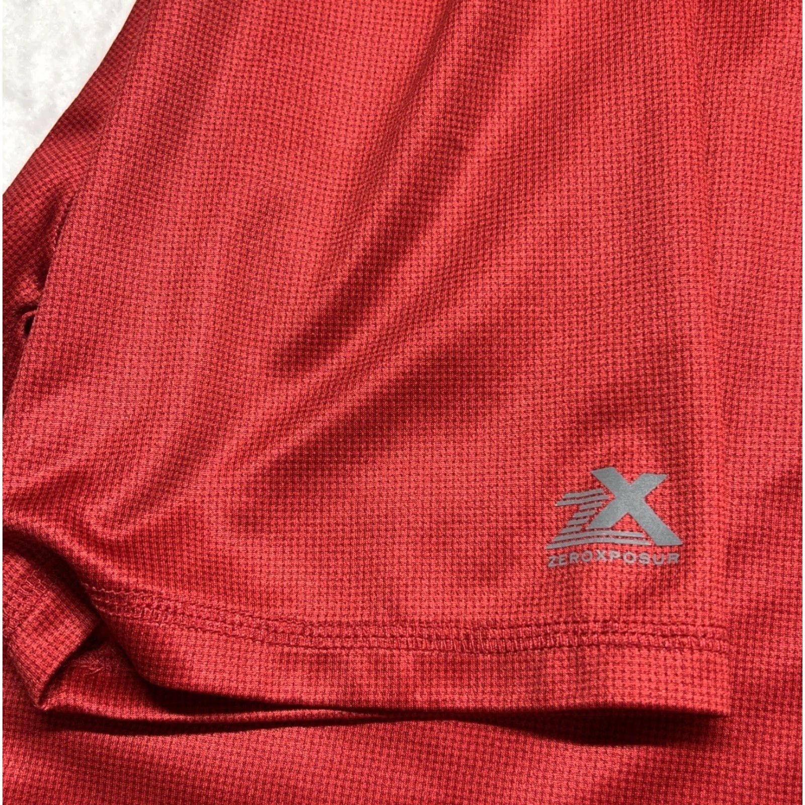 ZeroXposur ZeroXposur Shirt Men Large Red UPF 50+ Sun Protection Polyester SS Size US L / EU 52-54 / 3 - 5 Thumbnail