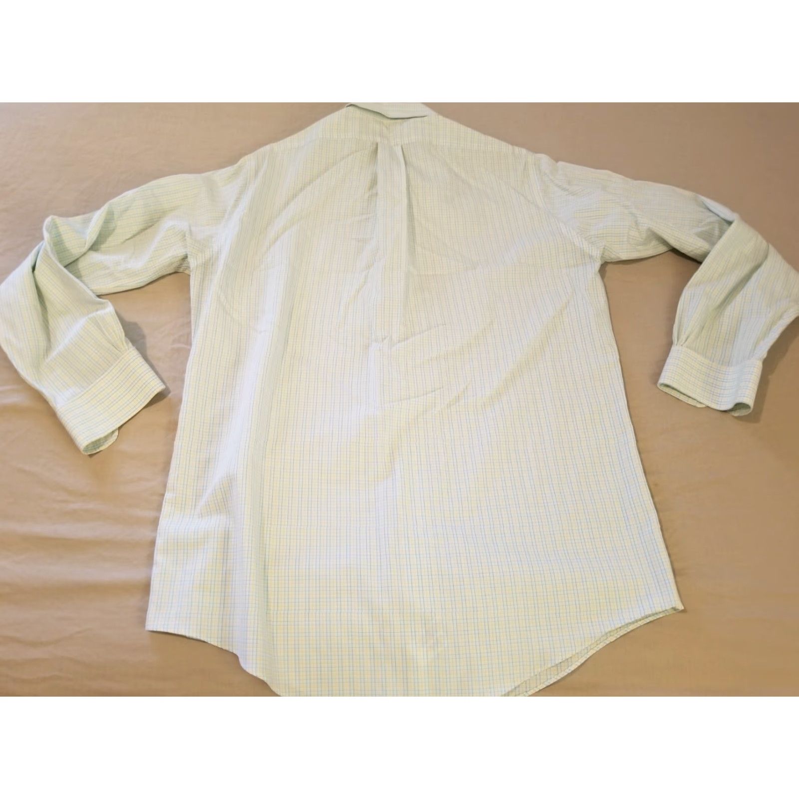 Brooks Brothers Brooks Brothers Dress Shirt Mens 14.5 33 Yellow Cotton Button 14.5 Regular Size Type Clothes Shirt Size 40R - 6 Thumbnail