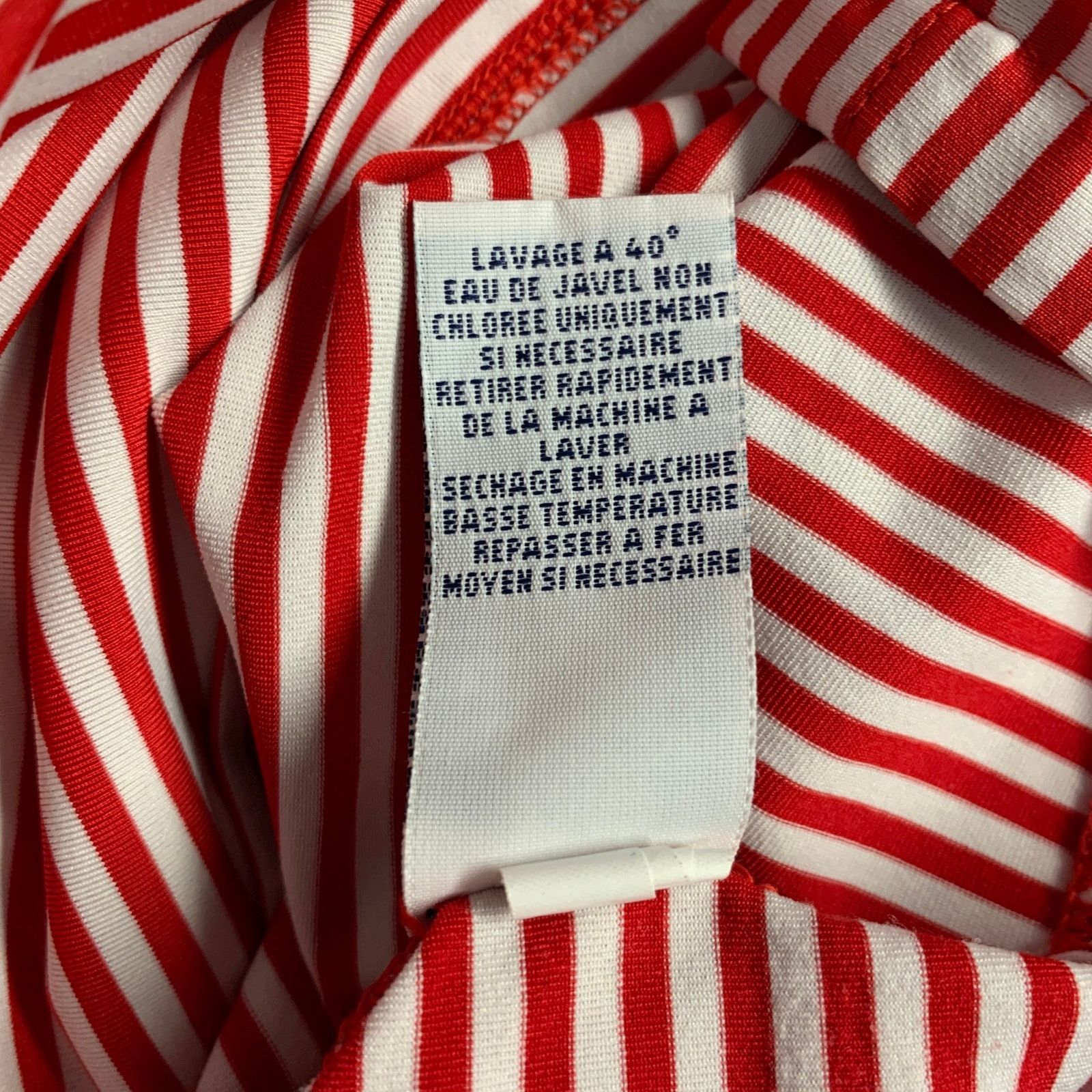 Polo Ralph Lauren Size L Red White Stripe Polyester Blend Polo Size US L / EU 52-54 / 3 - 6 Thumbnail