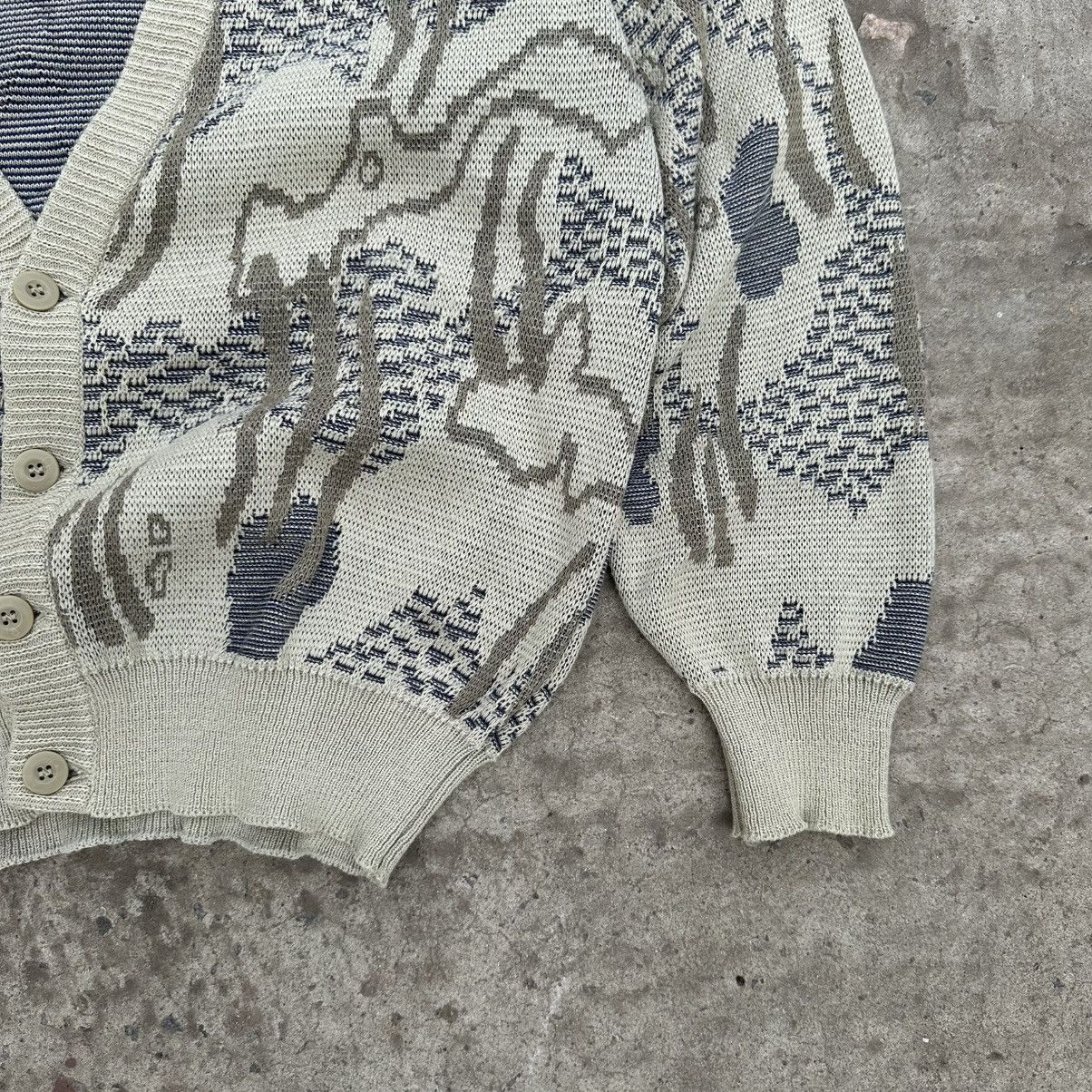 Designer × Japanese Brand Vintage Japanese Style Knit Cardigan Crazy Fit Y2K 00s USA Size US L / EU 52-54 / 3 - 3 Thumbnail