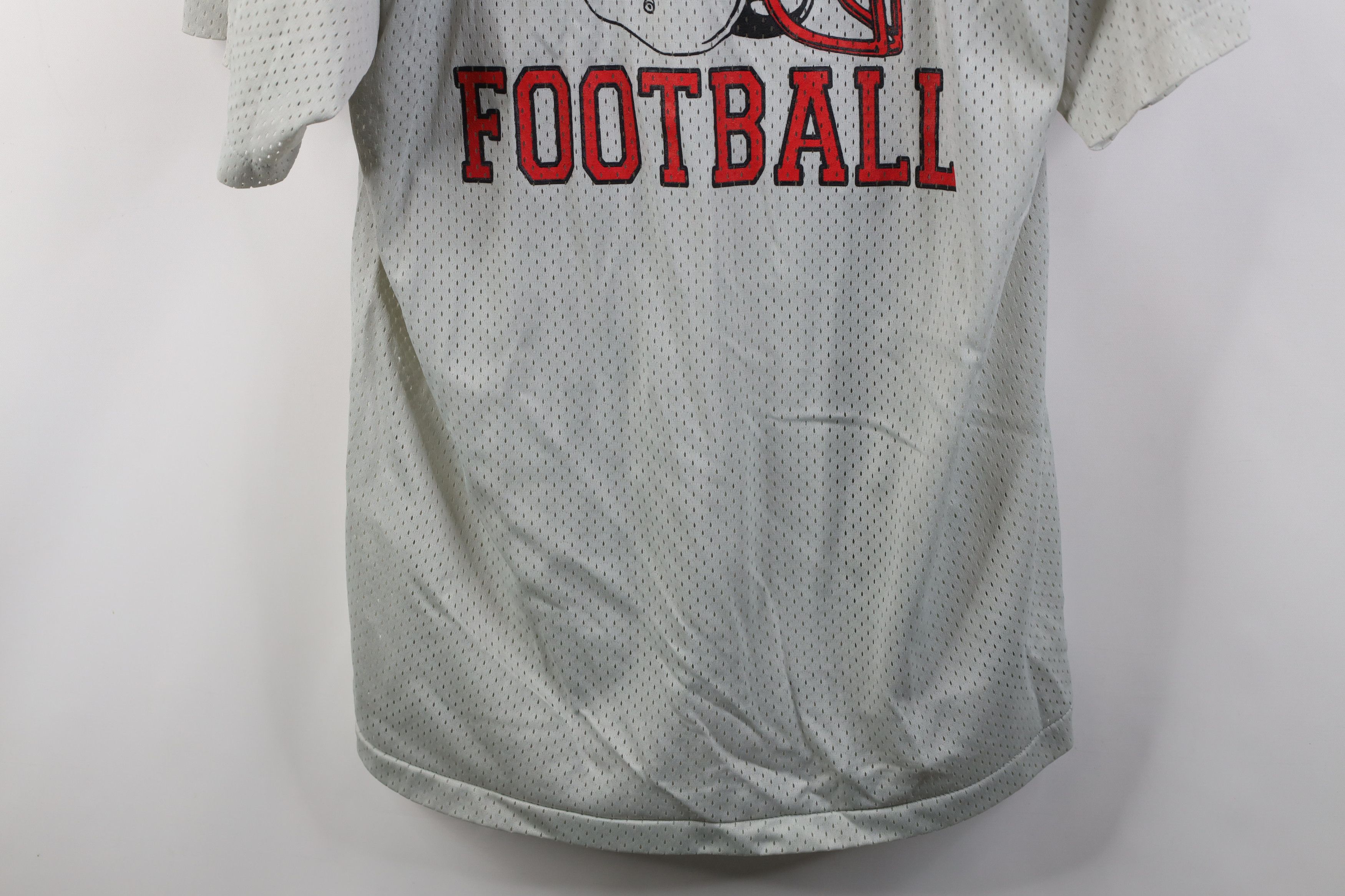 Vintage Vintage 90s Bedford Football Jersey Mesh Silver Gray USA Size US XL / EU 56 / 4 - 3 Thumbnail