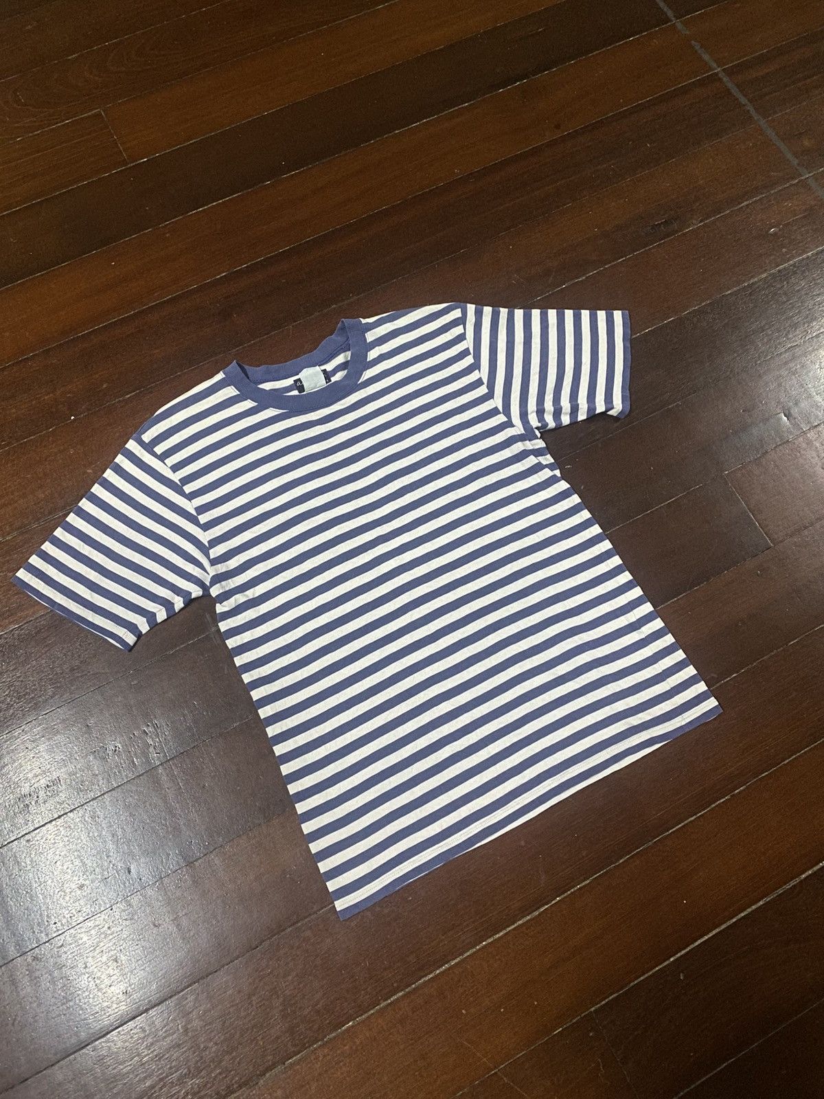 agnes b. Vintage Agnes B Homme Paris Casual Classics Striped Tee Size US M / EU 48-50 / 2 - 2 Thumbnail
