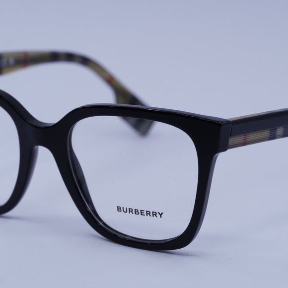 Burberry Burberry BE2347 3942 Eyeglasses Black 52mm Square Frame Size ONE SIZE - 5 Thumbnail