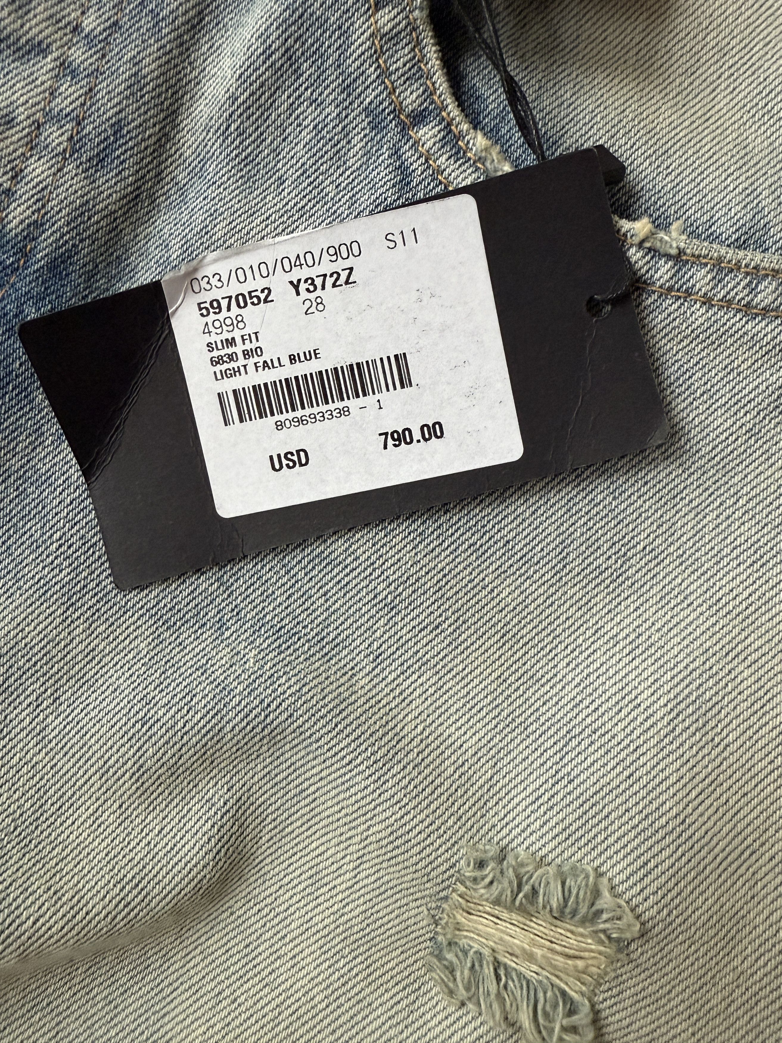 Saint Laurent Paris Saint Laurent Light Fall Blue Slim Fit Jeans Size US 28 / EU 44 - 8 Thumbnail