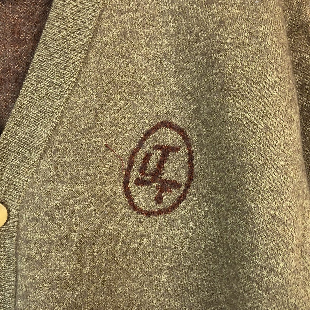 Japanese Brand DL Jean Louis Fradet Beige Cardigan Knitwear #C745 Size US M / EU 48-50 / 2 - 10 Thumbnail