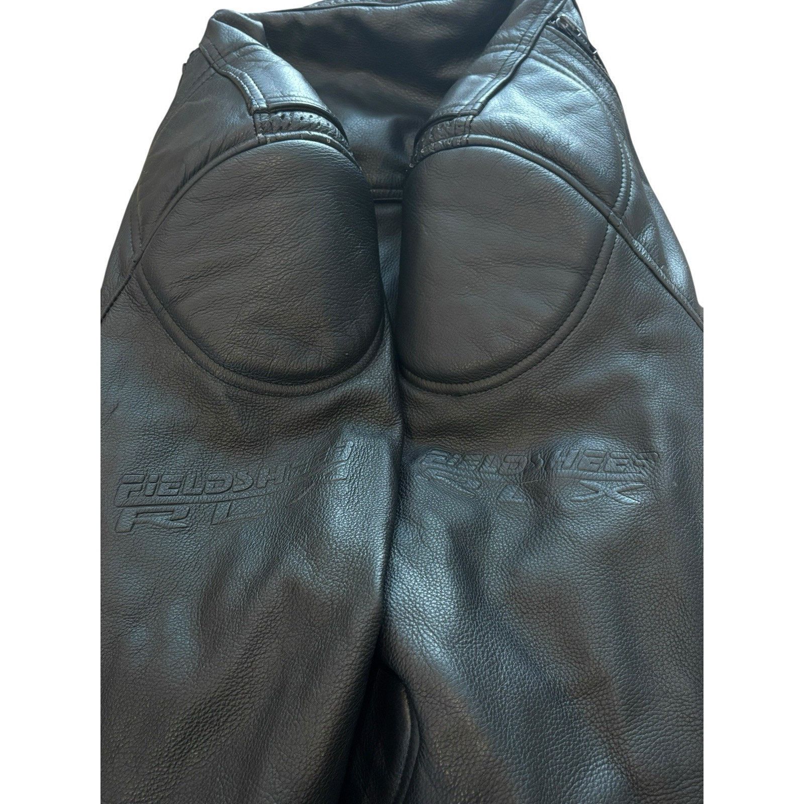 Vintage Fieldsheer Leather Padded Motorcycle Jacket XL 46