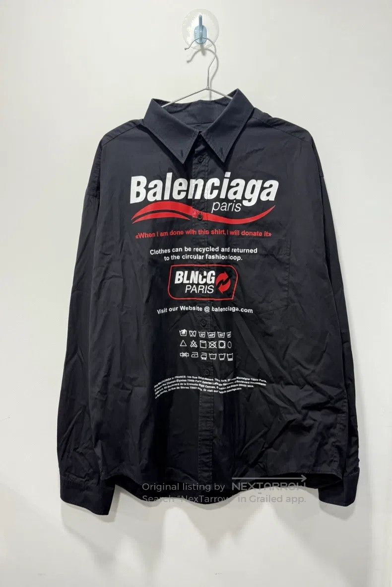 Balenciaga Balenciaga Wave Eco Shirt Size US XS / EU 42 / 0 - 1 Thumbnail