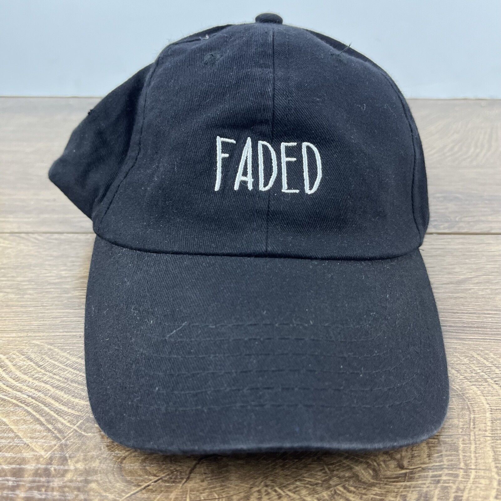 Other Faded Hat Faded Baseball Hat Black Cap Adjustable Hat Black Size ONE SIZE - 4 Thumbnail