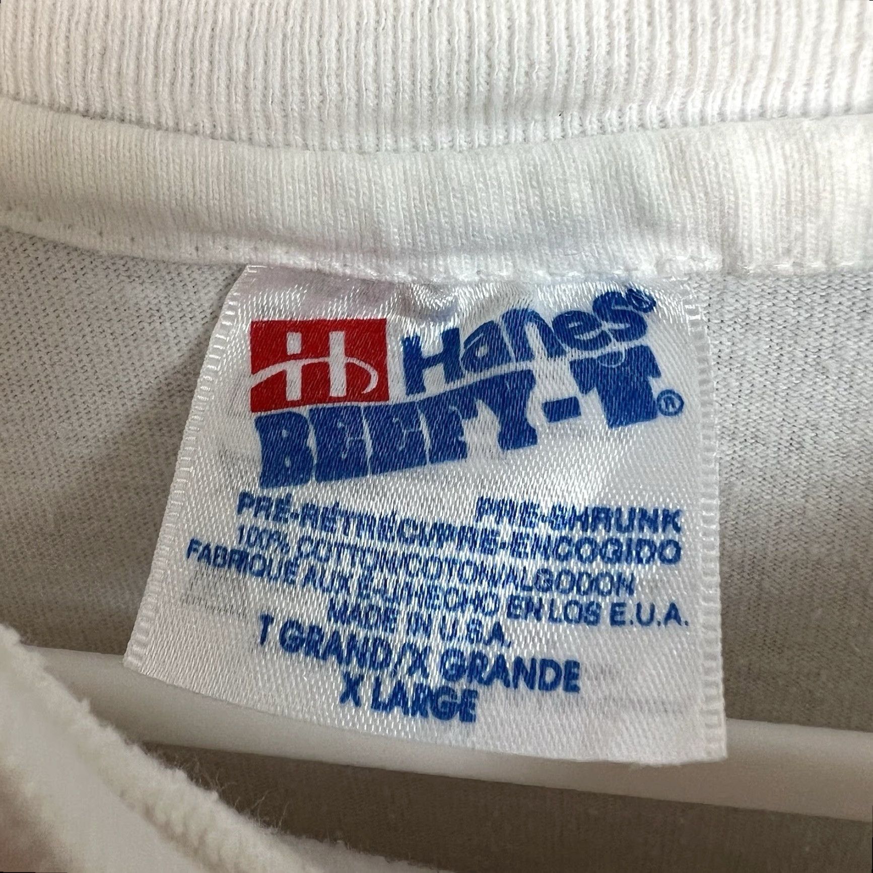 Hanes VINTAGE 1990s Porsche 917 Can Am Racing T Shirt Men's XL White Cotton Graphic Tee Sportswear Size US XL / EU 56 / 4 - 6 Thumbnail