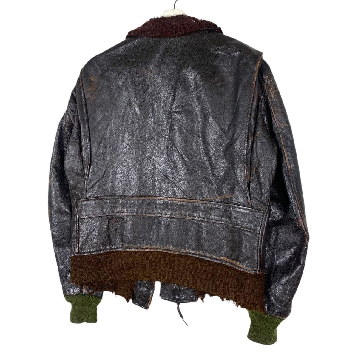 Vintage 💥50s USN G-1 MILITARY COWHIDE LEATHER JACKET Size US M / EU 48-50 / 2 - 8 Thumbnail