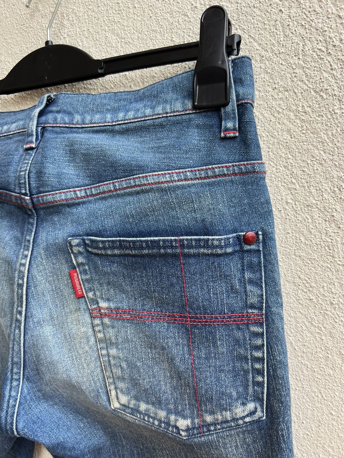 AKM 1 Piu 1 Uguale 3 Japan Muddy Denim Short Pant Size US 30 / EU 46 - 14 Thumbnail