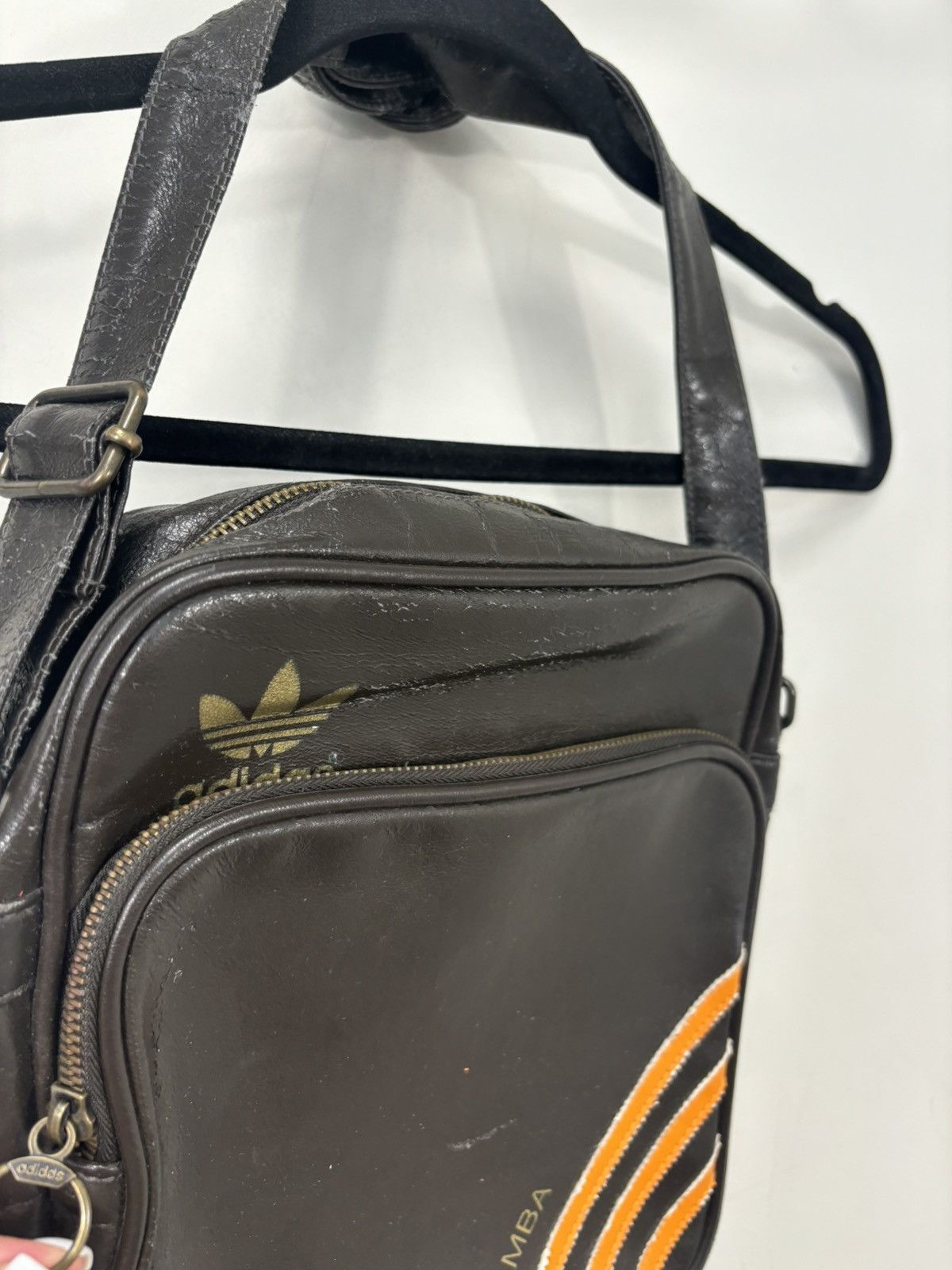 Adidas Vintage Adidas Samba Y2K Hype Brown Leather Messenger Bag Size ONE SIZE - 5 Thumbnail